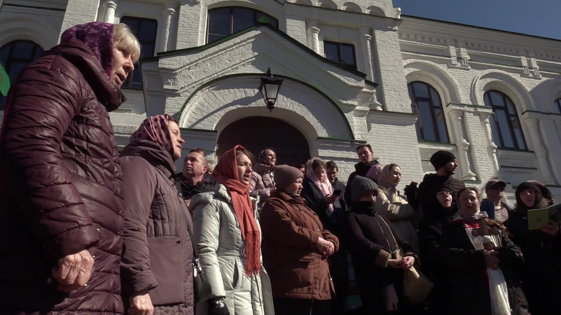 Faithful Block Entry At The Kyiv-Pechersk Lavra Despite Lease Agreement Expired In Kyiv, Amid Russia's Invasion Of Ukraine