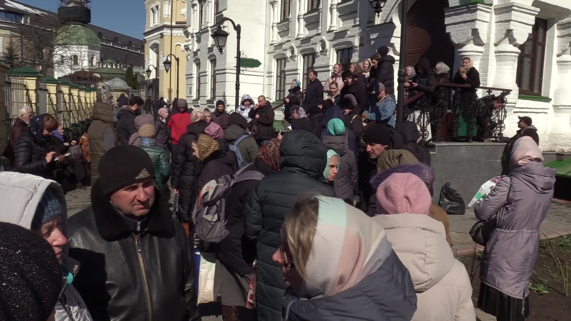 Faithful Block Entry At The Kyiv-Pechersk Lavra Despite Lease Agreement Expired In Kyiv, Amid Russia's Invasion Of Ukraine