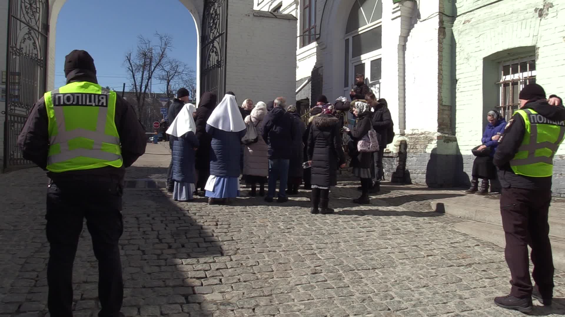 Faithful Block Entry At The Kyiv-Pechersk Lavra Despite Lease Agreement Expired In Kyiv, Amid Russia's Invasion Of Ukraine
