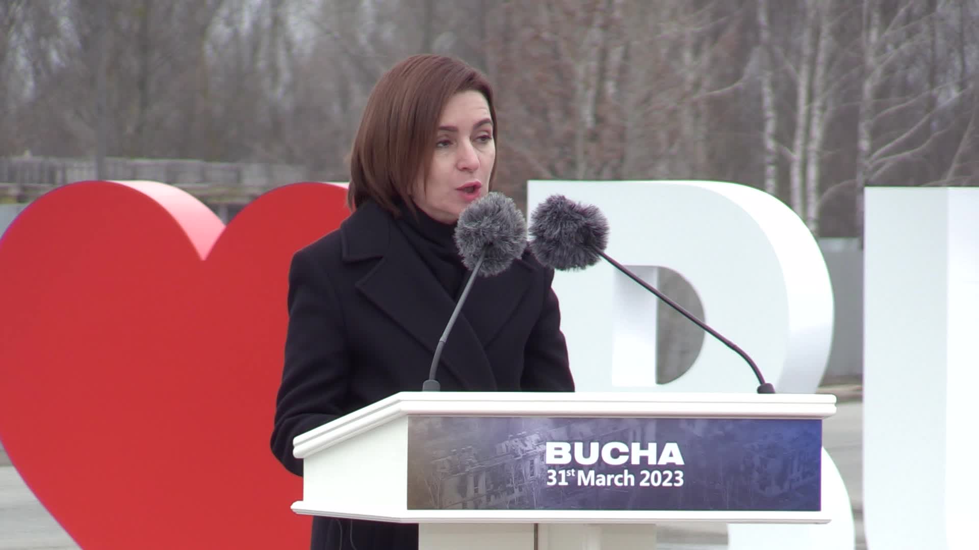Prime Ministers of Slovakia, Slovenia, Croatia and President of Moldova visit Ukraine on the first anniversary of the liberation from Russian troops in Bucha, amid Russia's invasion of Ukraine