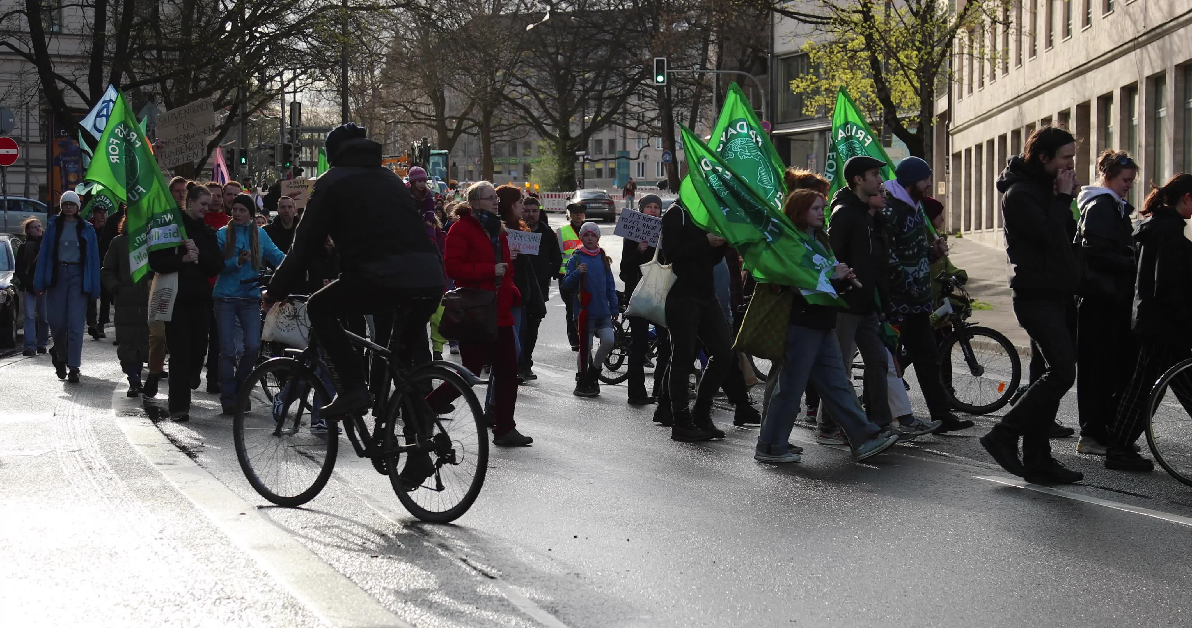 Munich: Fridays for Future protests against the decisions of the German coalition comitee
