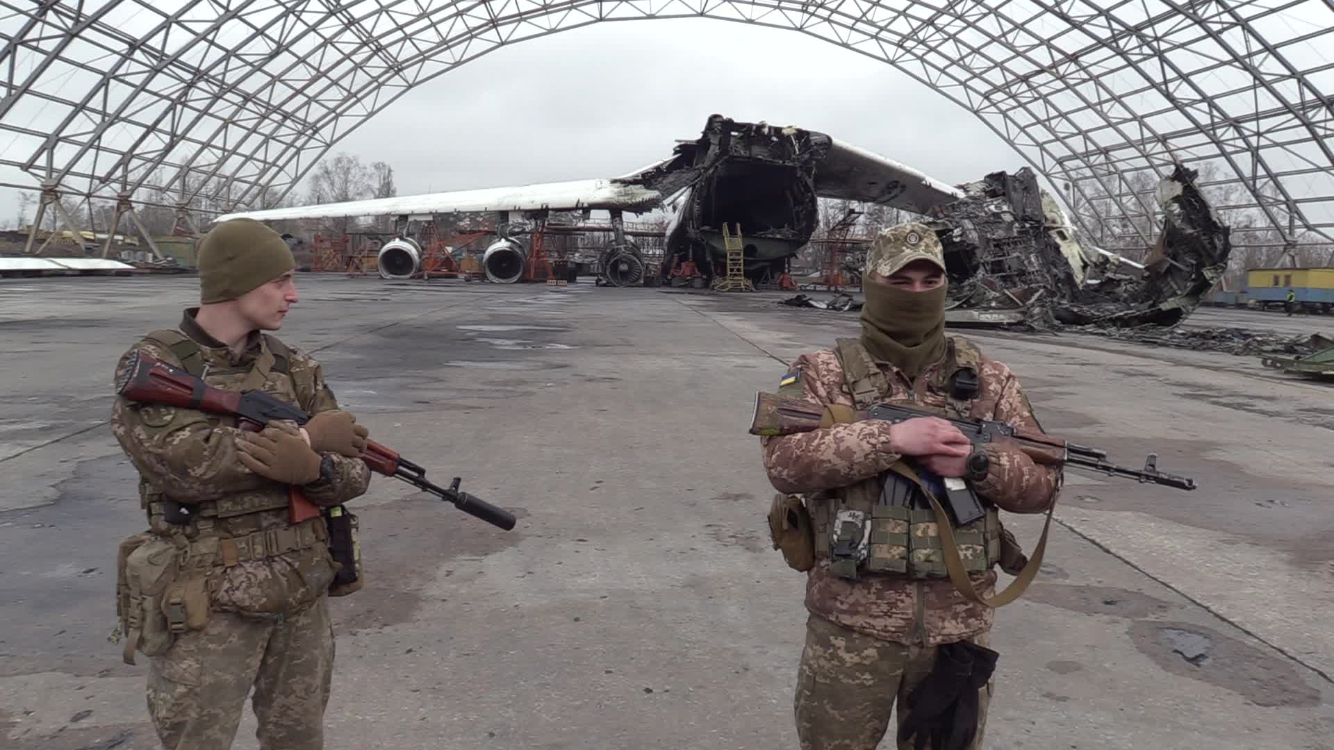 A handover ceremony of vehicles with machine guns for mobile anti-aircraft groups in Ukraine, amid Russia's invasion of Ukraine