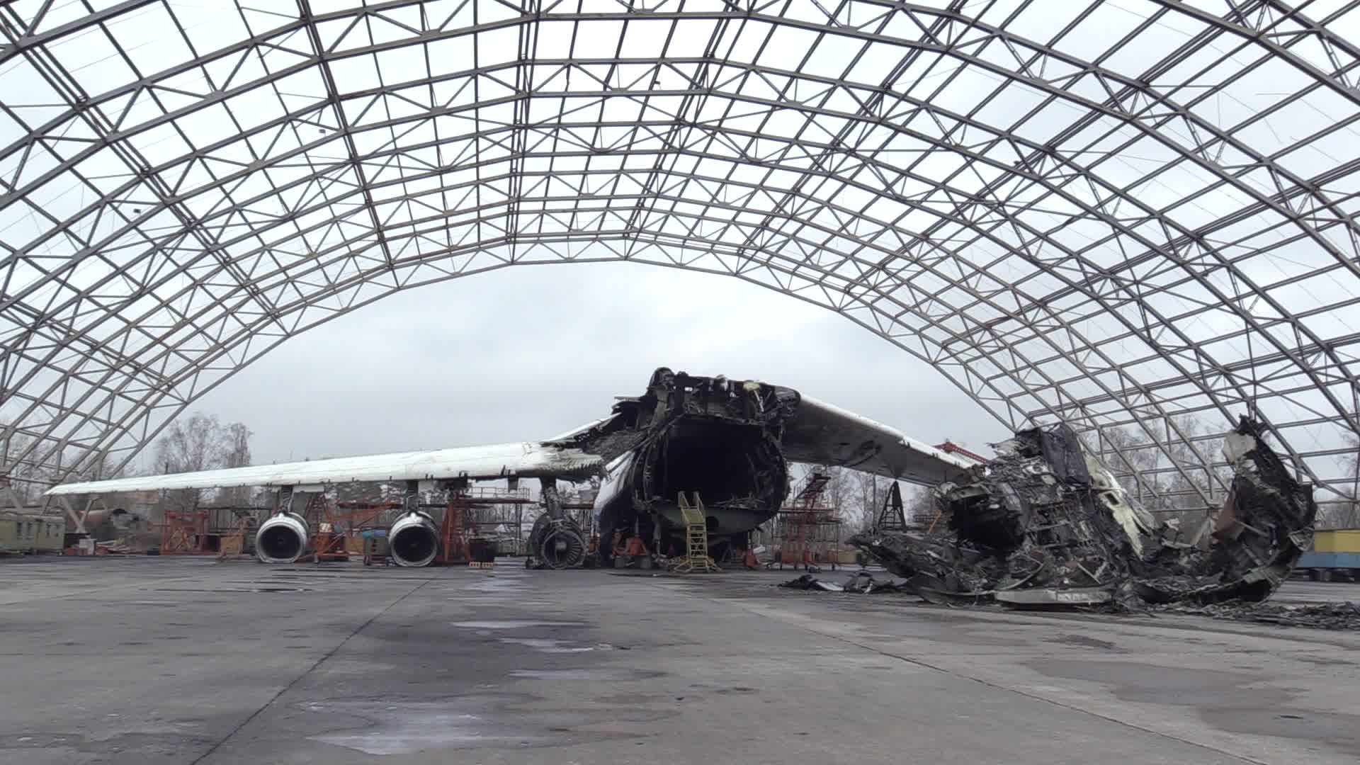 Destroyed the largest cargo aircraft in the world Antonov An-225 Mriya "Dream" in Hostomel, amid Russia's invasion of Ukraine
