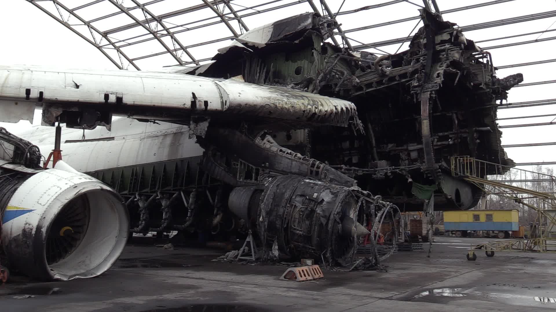 Destroyed the largest cargo aircraft in the world Antonov An-225 Mriya "Dream" in Hostomel, amid Russia's invasion of Ukraine
