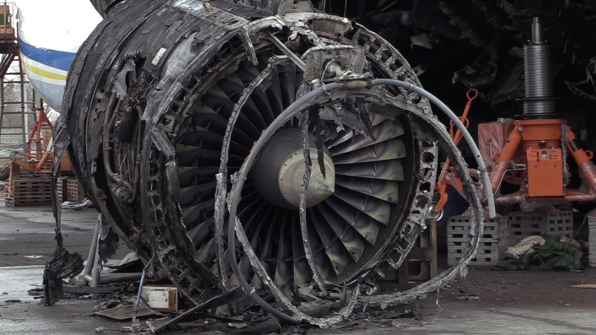 Destroyed the largest cargo aircraft in the world Antonov An-225 Mriya "Dream" in Hostomel, amid Russia's invasion of Ukraine
