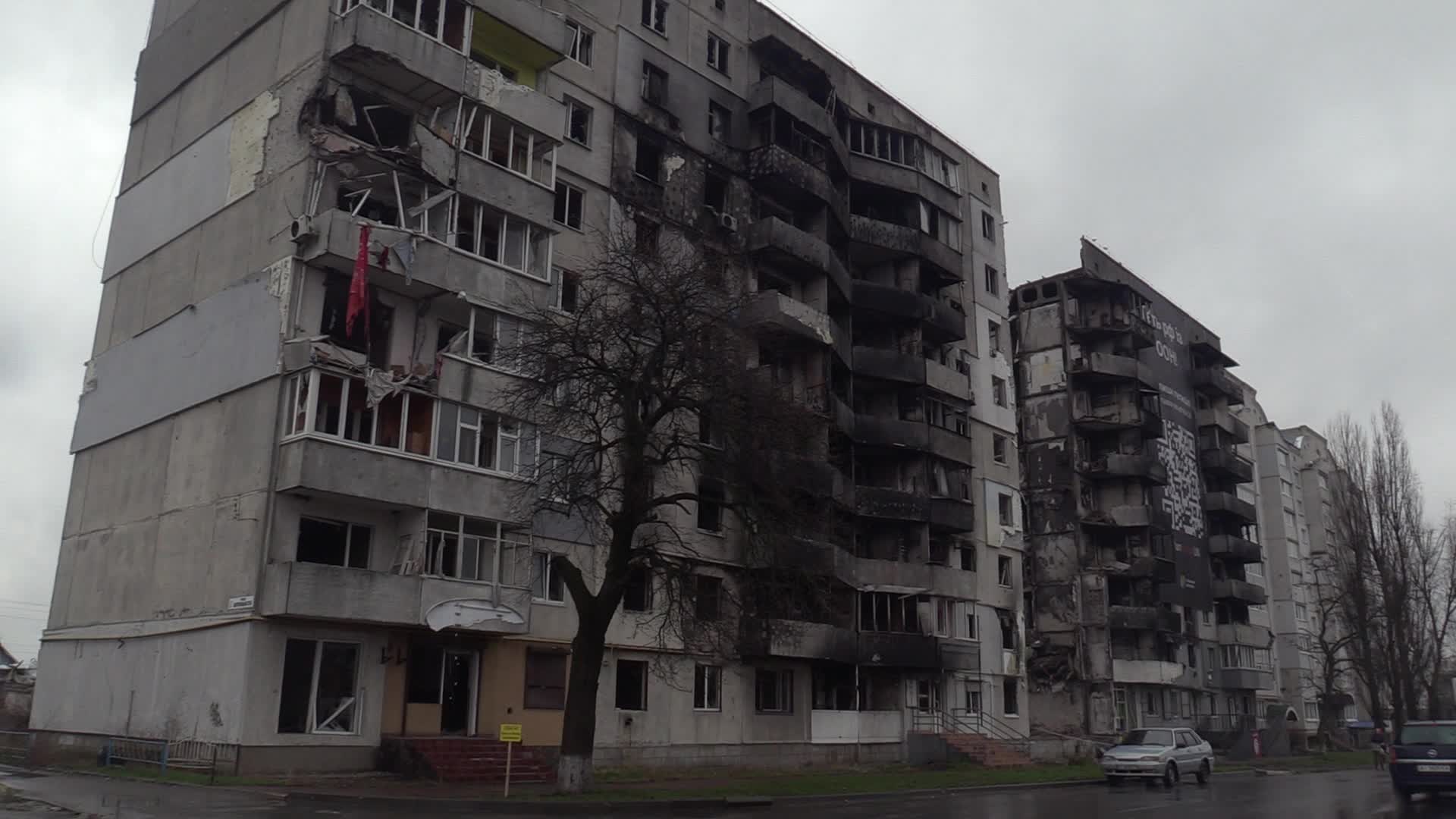 The first anniversary of liberation Borodyanka from Russian troops, amid Russia's invasion of Ukraine.