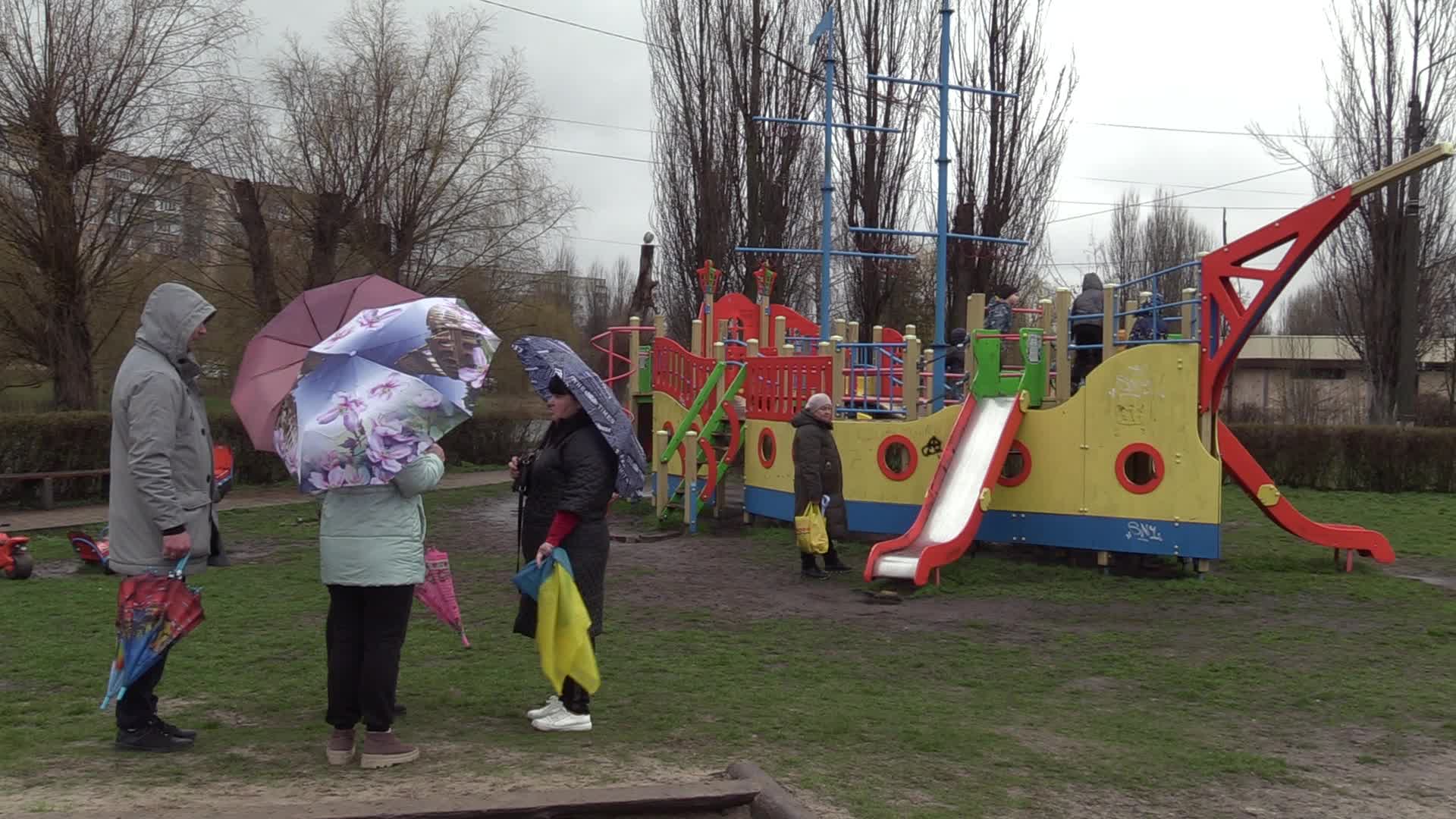 The first anniversary of liberation Borodyanka from Russian troops, amid Russia's invasion of Ukraine.