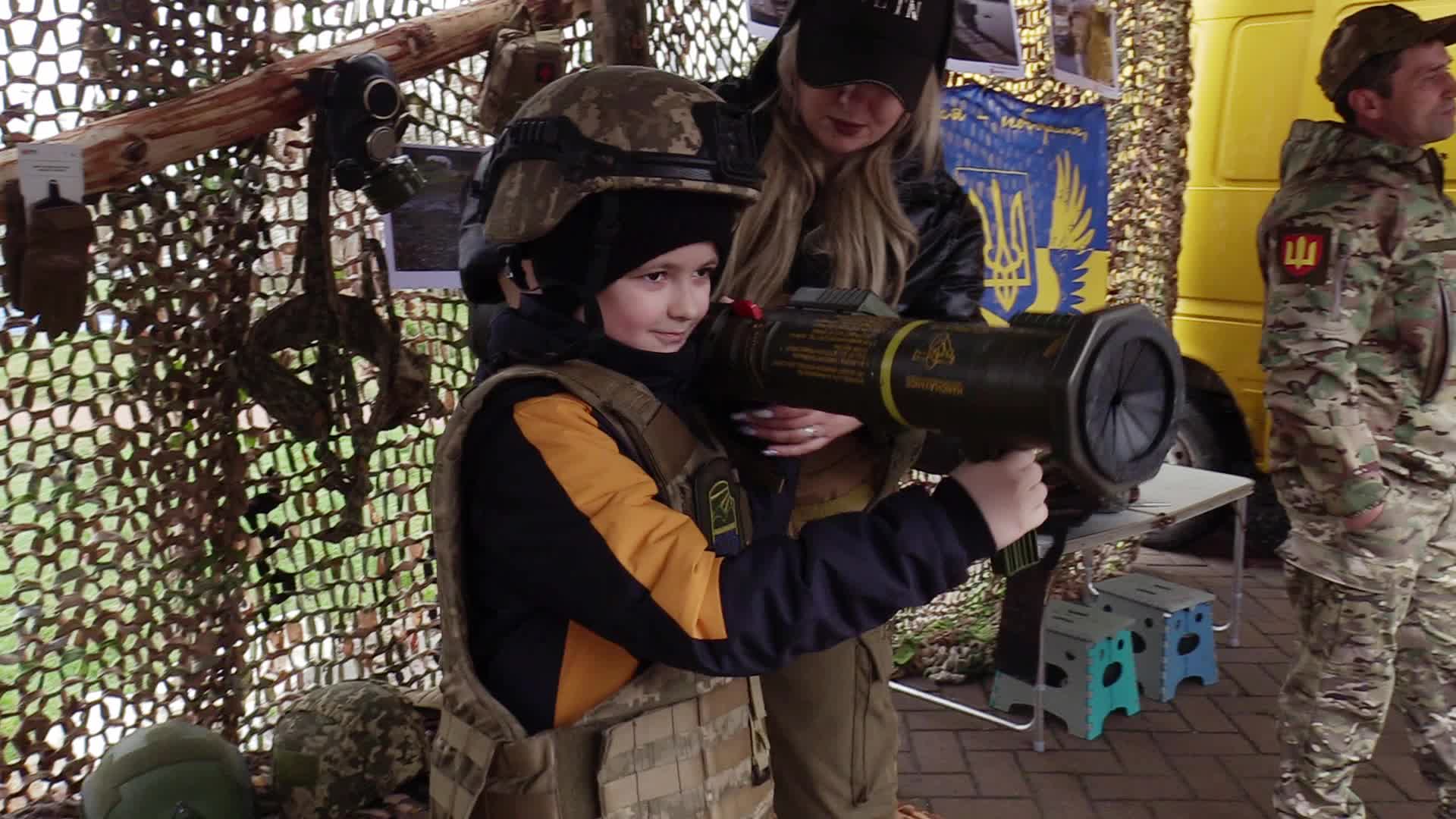 The first anniversary of liberation Borodyanka from Russian troops, amid Russia's invasion of Ukraine.