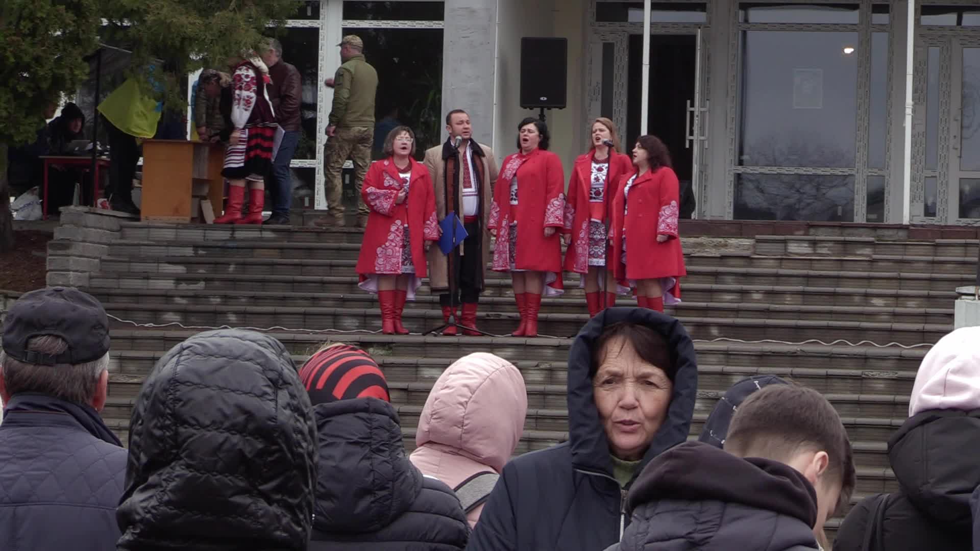 The first anniversary of liberation Borodyanka from Russian troops, amid Russia's invasion of Ukraine.
