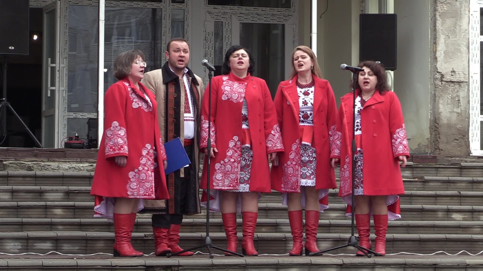 The first anniversary of liberation Borodyanka from Russian troops, amid Russia's invasion of Ukraine.