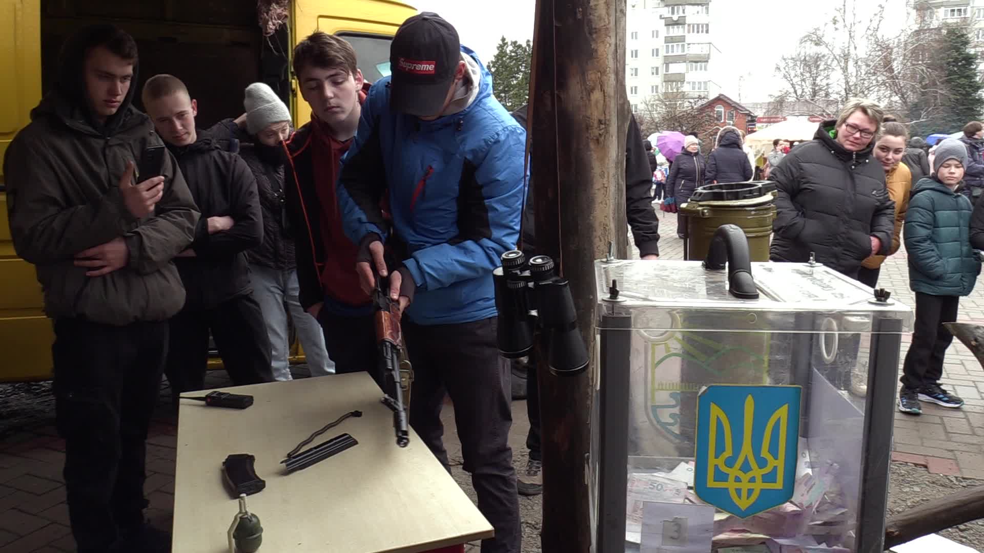The first anniversary of liberation Borodyanka from Russian troops, amid Russia's invasion of Ukraine.
