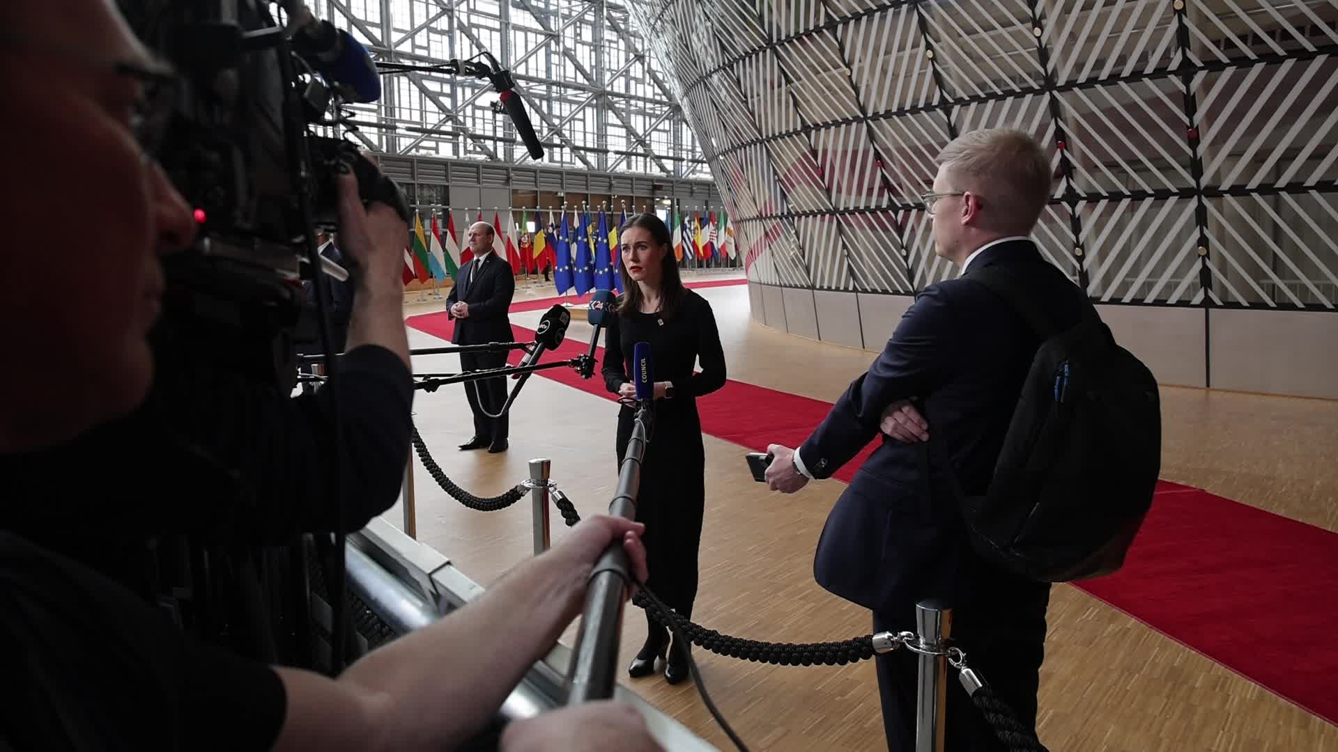 Sanna Marin Prime Minister of Finland at the European Council