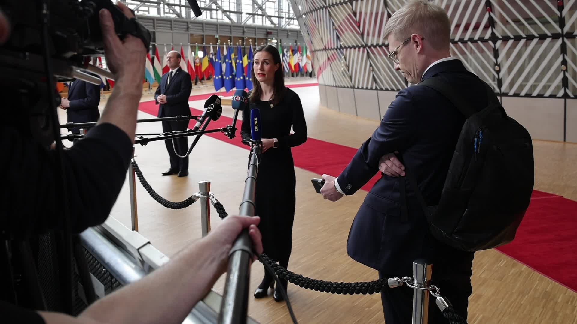 Sanna Marin Prime Minister of Finland at the European Council