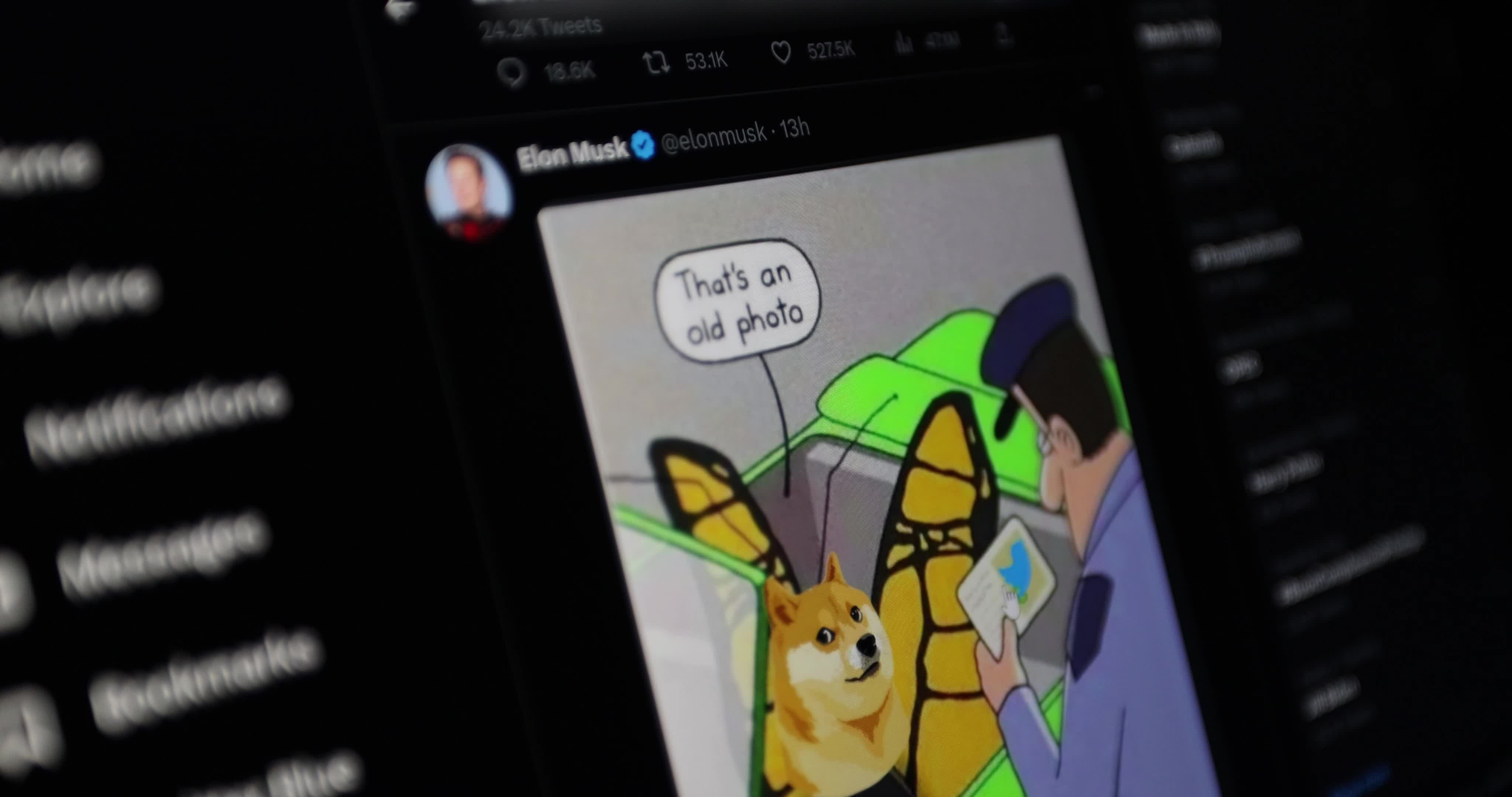 Twitter Replace Blue Bird Logo With Dogecoin