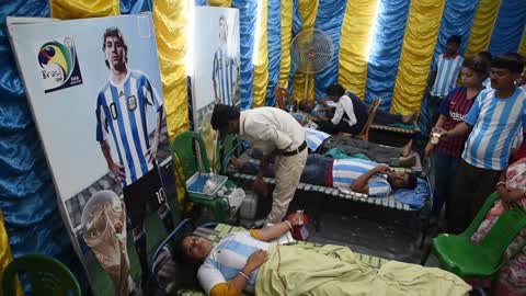 Indian Football Fans Celebrate Lionel Messi Birthday