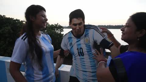 Indian Football Fans Celebrate Lionel Messi Birthday
