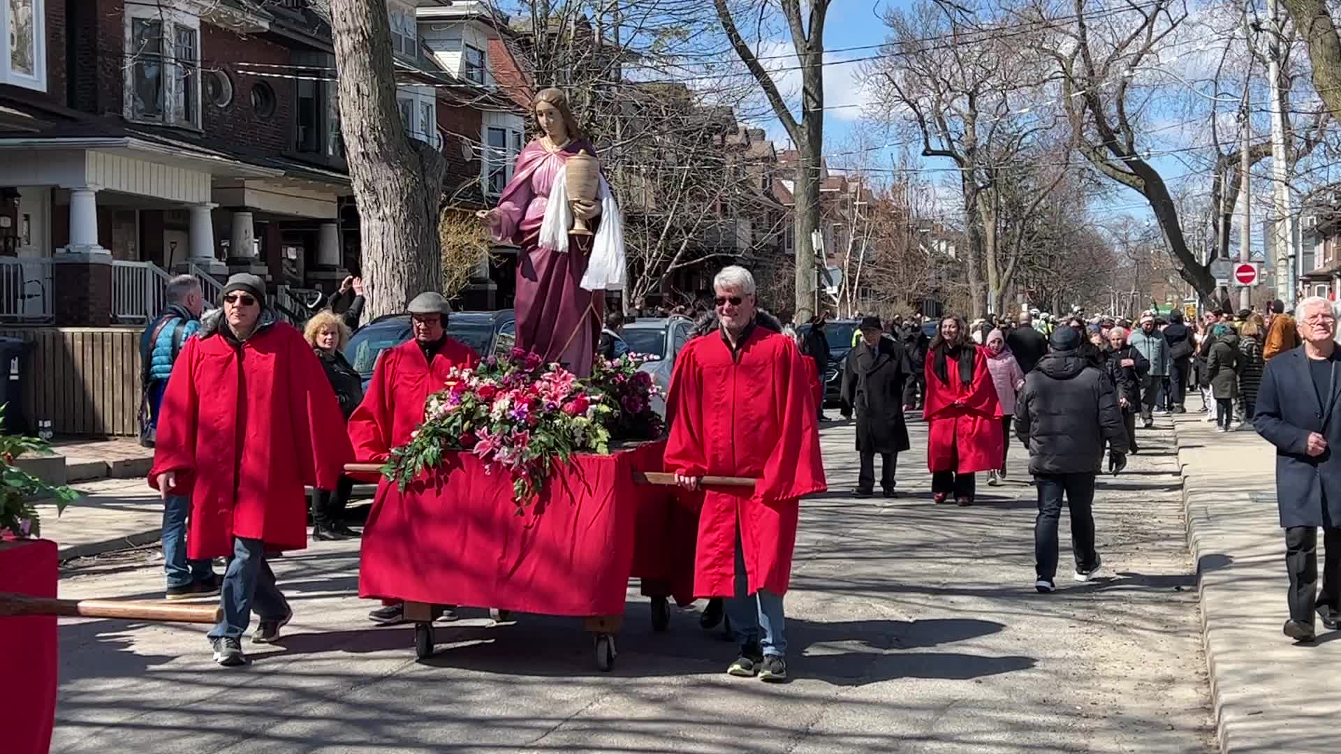 Good Friday Procession During Holy Week In Toronto