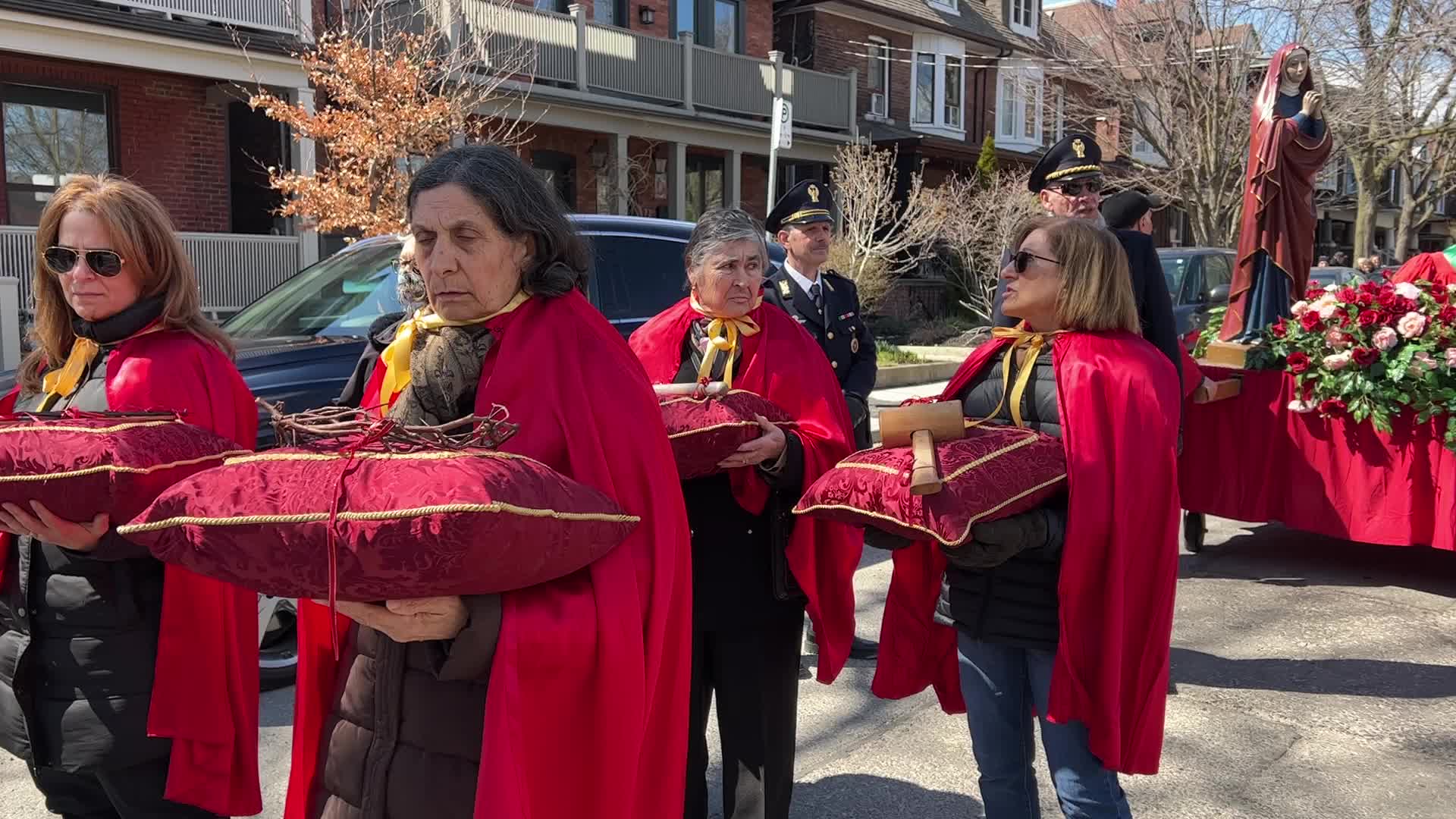 Good Friday Procession During Holy Week In Toronto