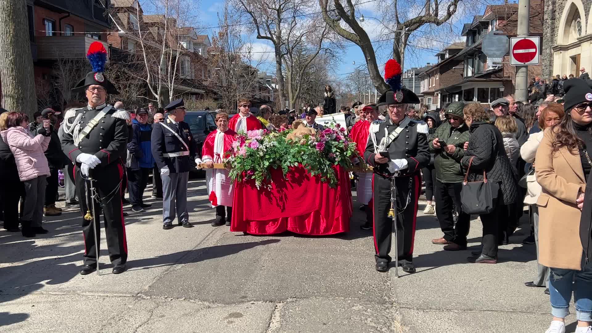 Good Friday Procession During Holy Week In Toronto