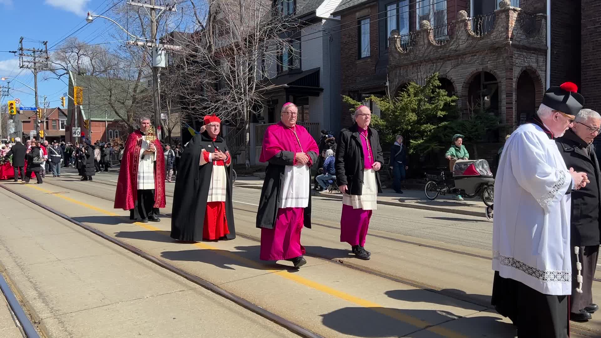 Good Friday Procession During Holy Week In Toronto