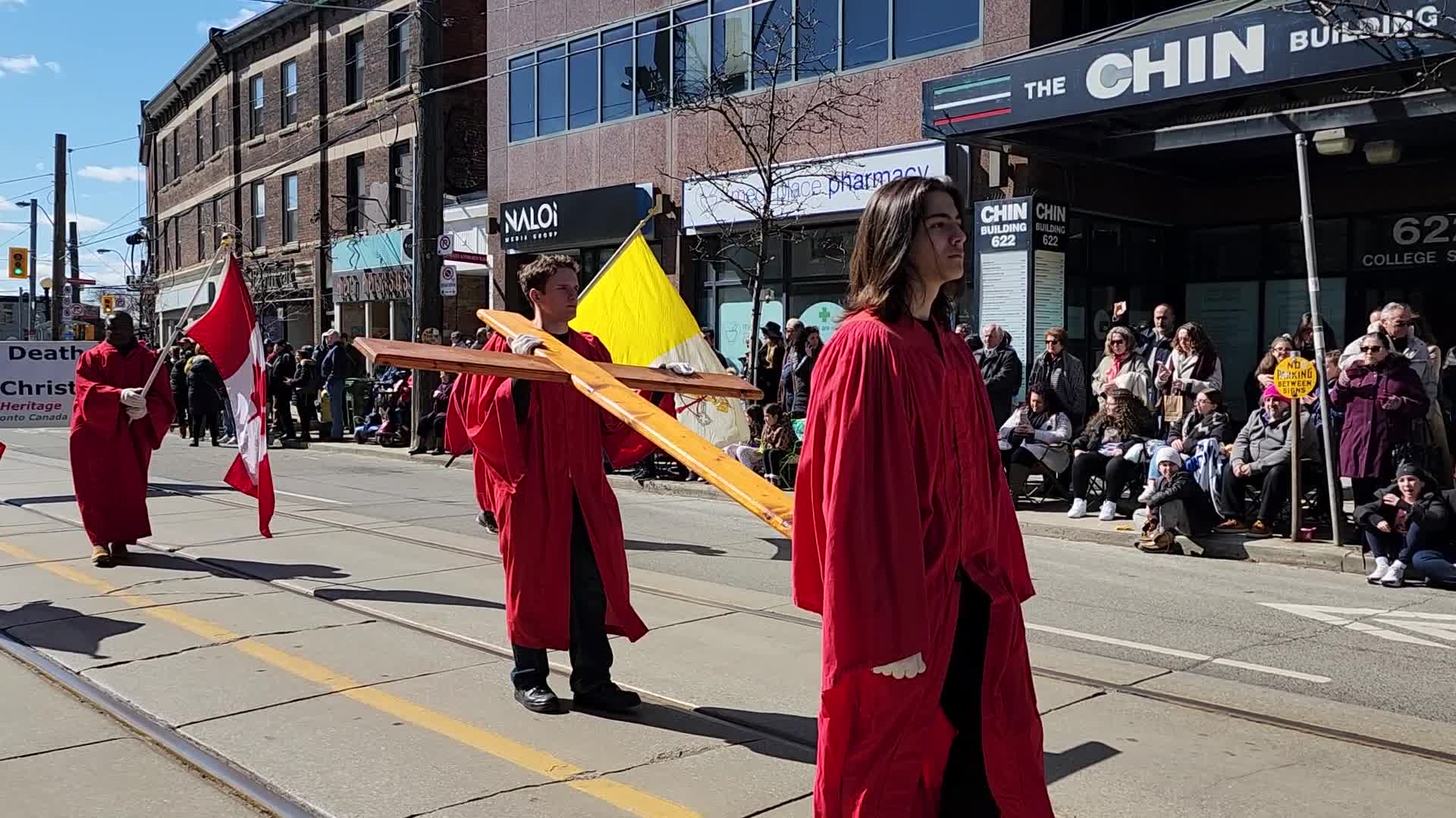 Good Friday Procession During Holy Week In Toronto