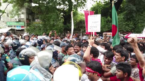 Protesting against the recent gas price hike in Bangladesh