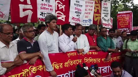 Protesting against the recent gas price hike in Bangladesh