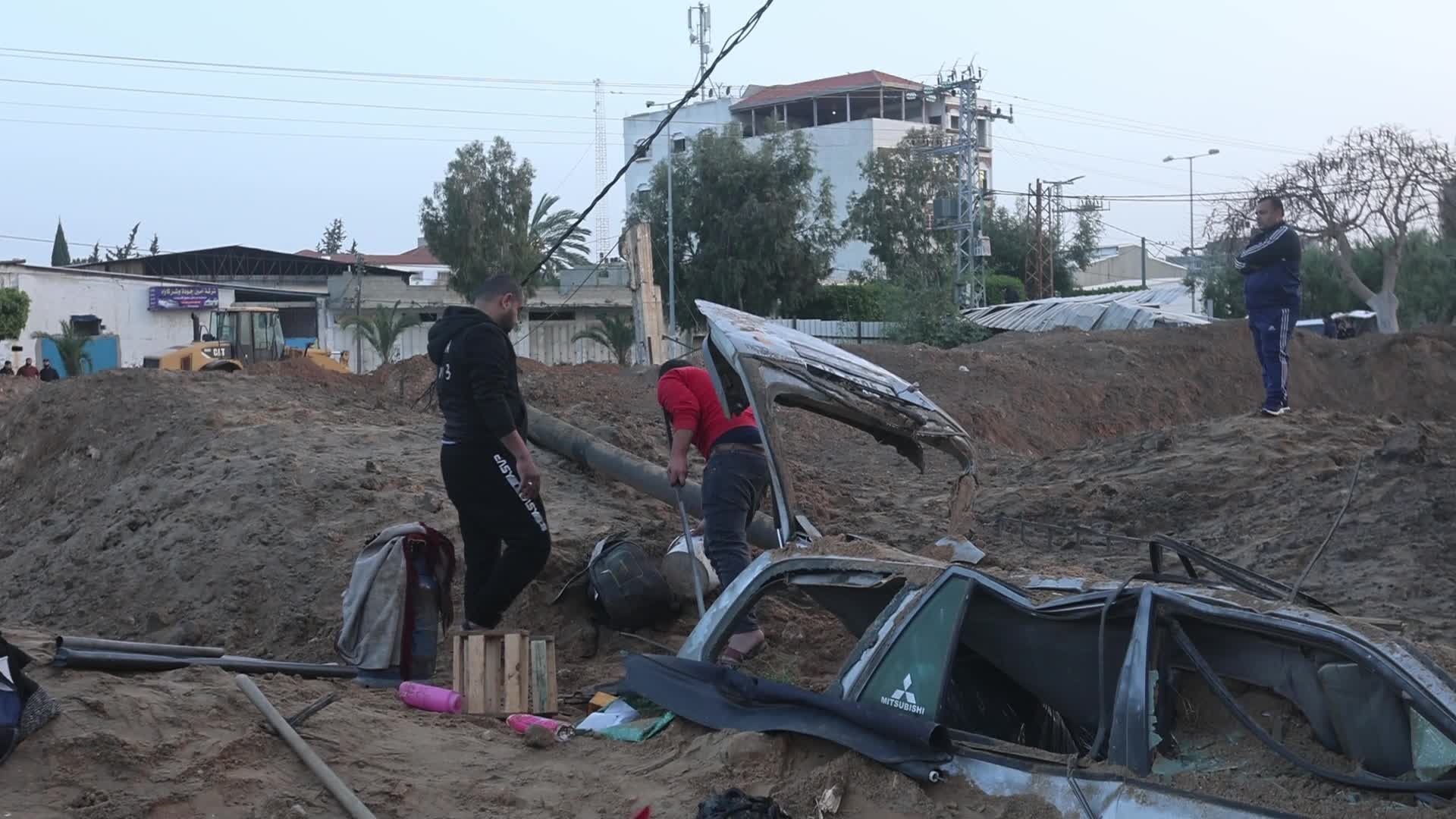 Aftermath of Israeli Airstrike In Gaza, Palestine