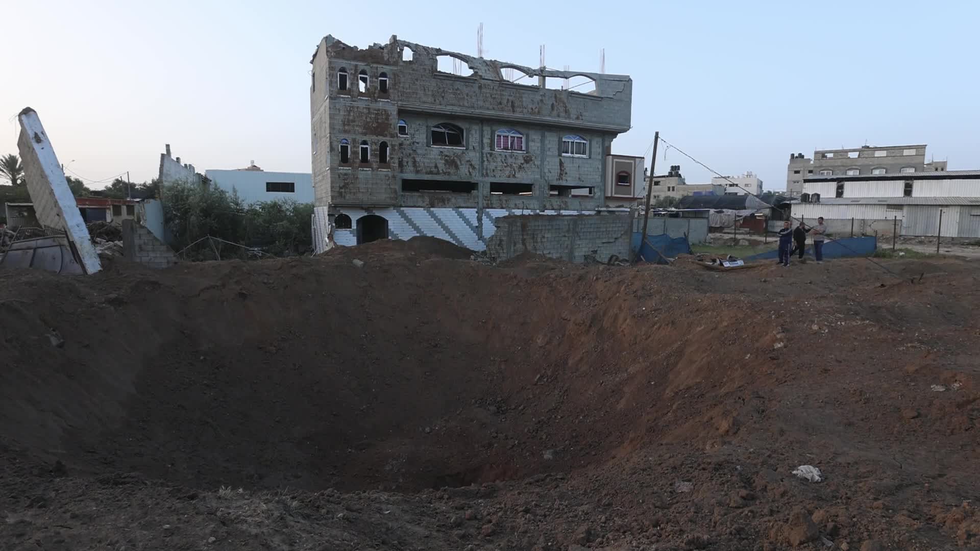 Aftermath of Israeli Airstrike In Gaza, Palestine