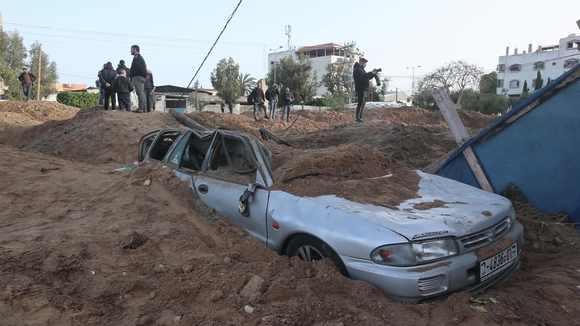 Aftermath of Israeli Airstrike In Gaza, Palestine