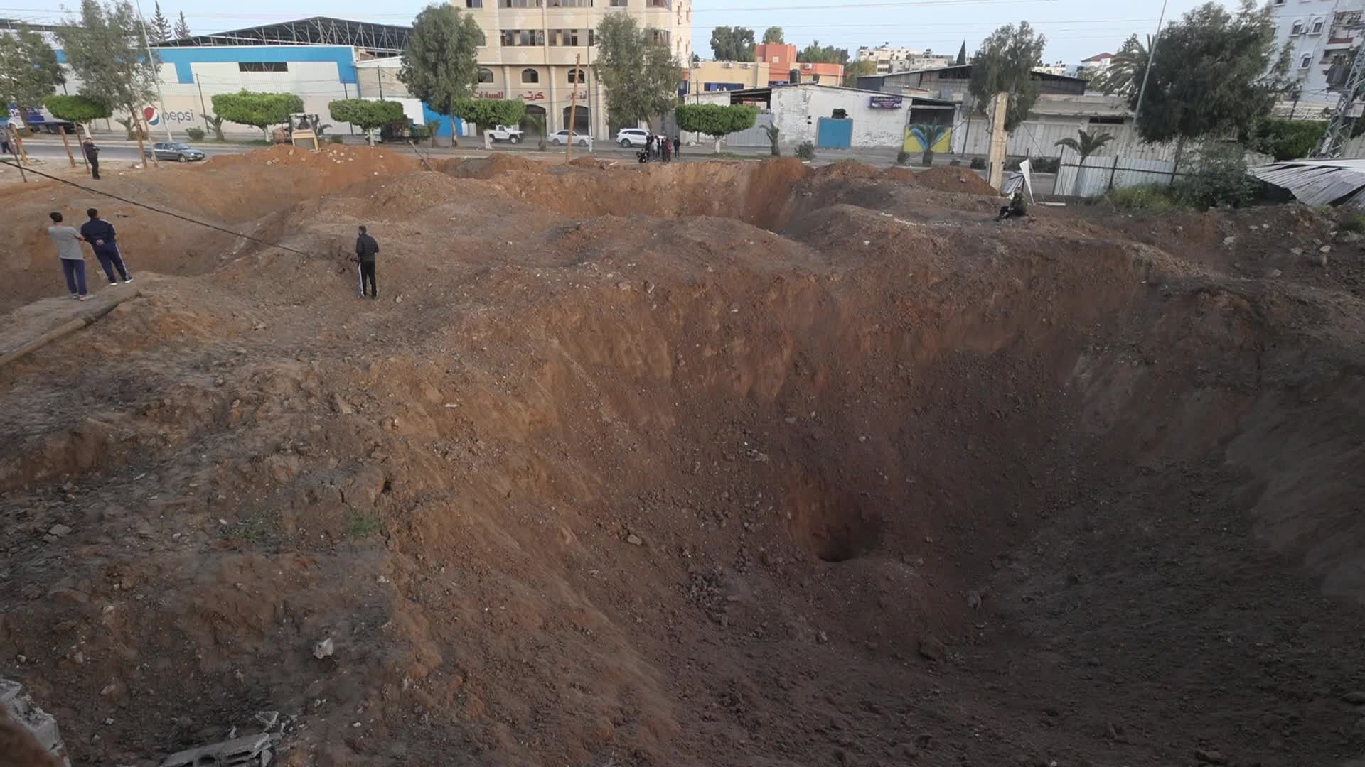 Aftermath of Israeli Airstrike In Gaza, Palestine
