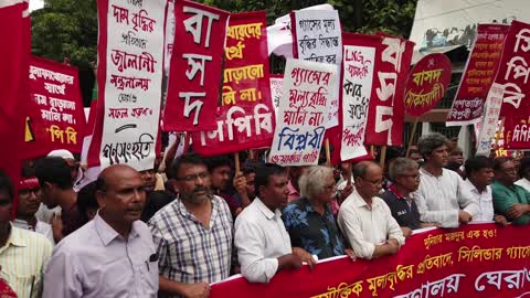 Protesting against the recent gas price hike in Bangladesh