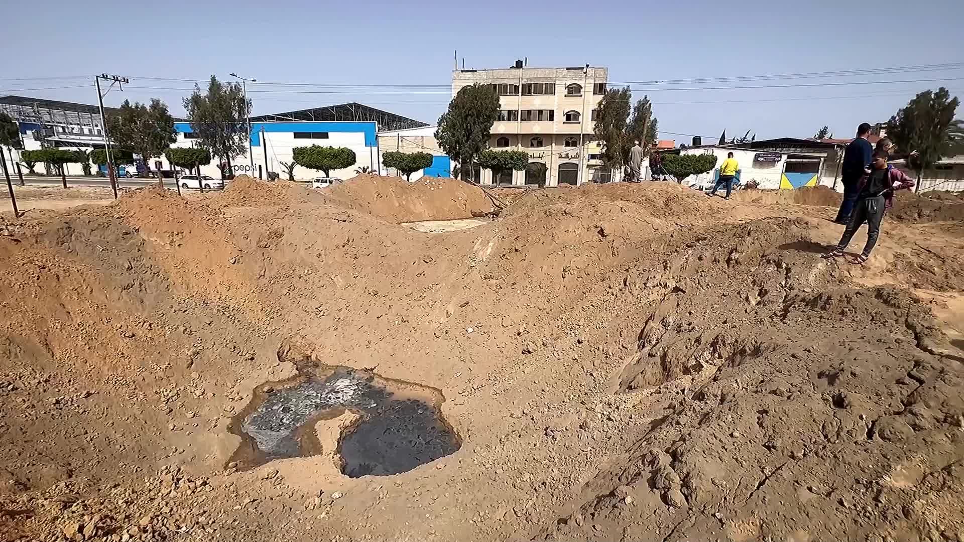 Aftermath of Israeli Air Strike In Gaza, Palestine