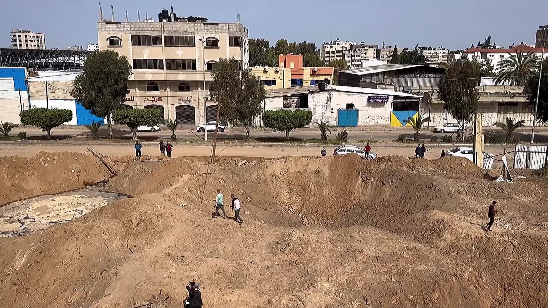 Aftermath of Israeli Air Strike In Gaza, Palestine