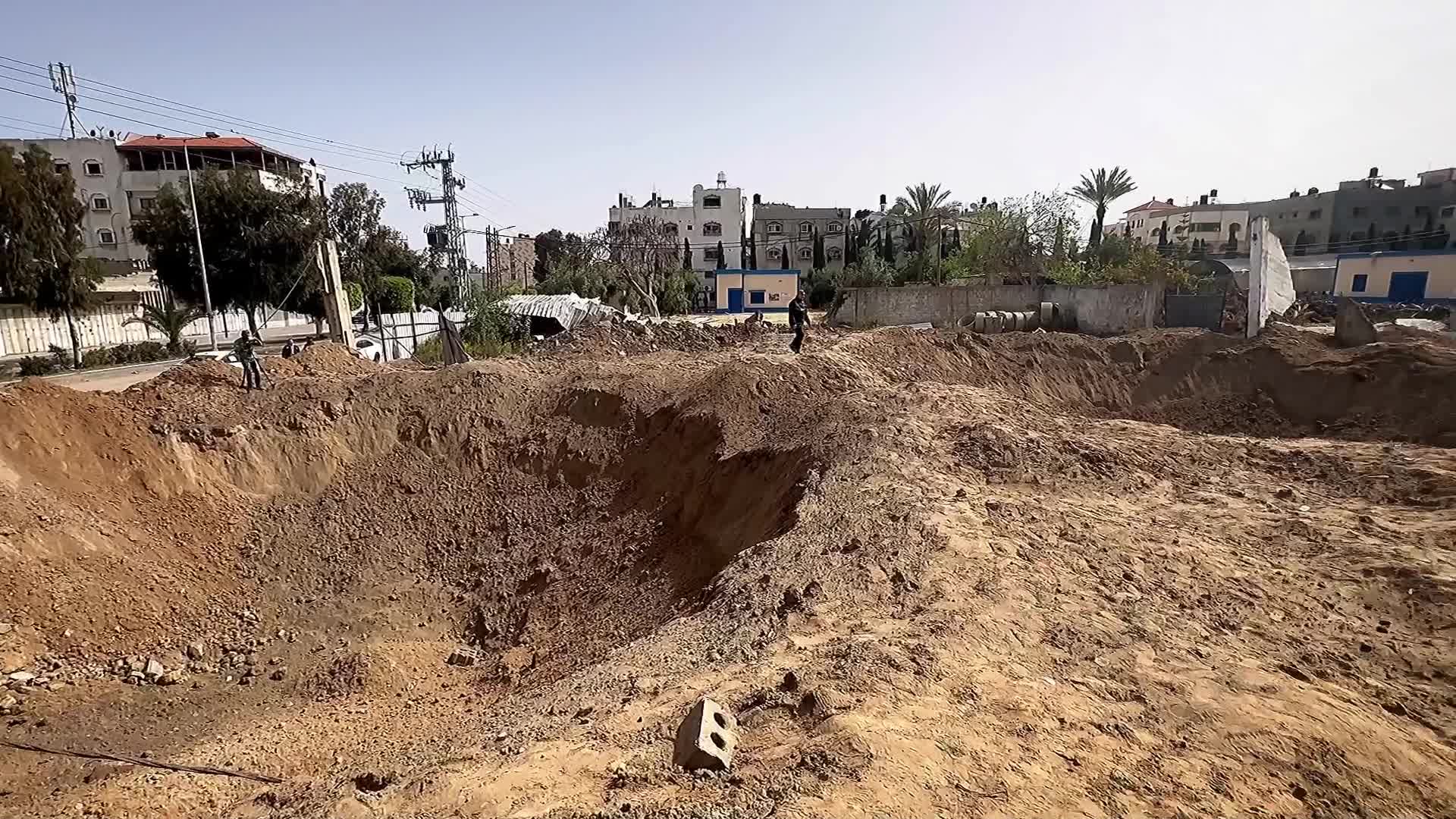 Aftermath of Israeli Air Strike In Gaza, Palestine