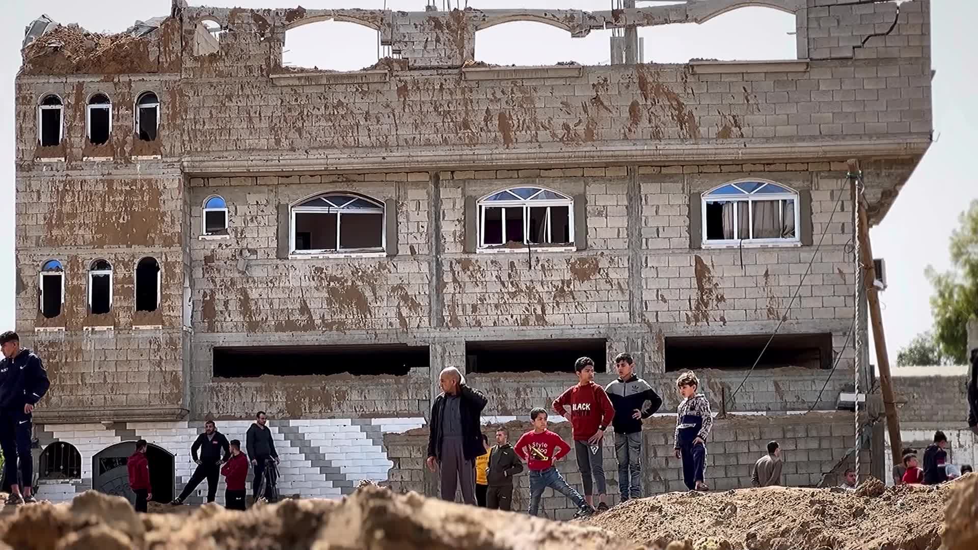 Aftermath of Israeli Air Strike In Gaza, Palestine