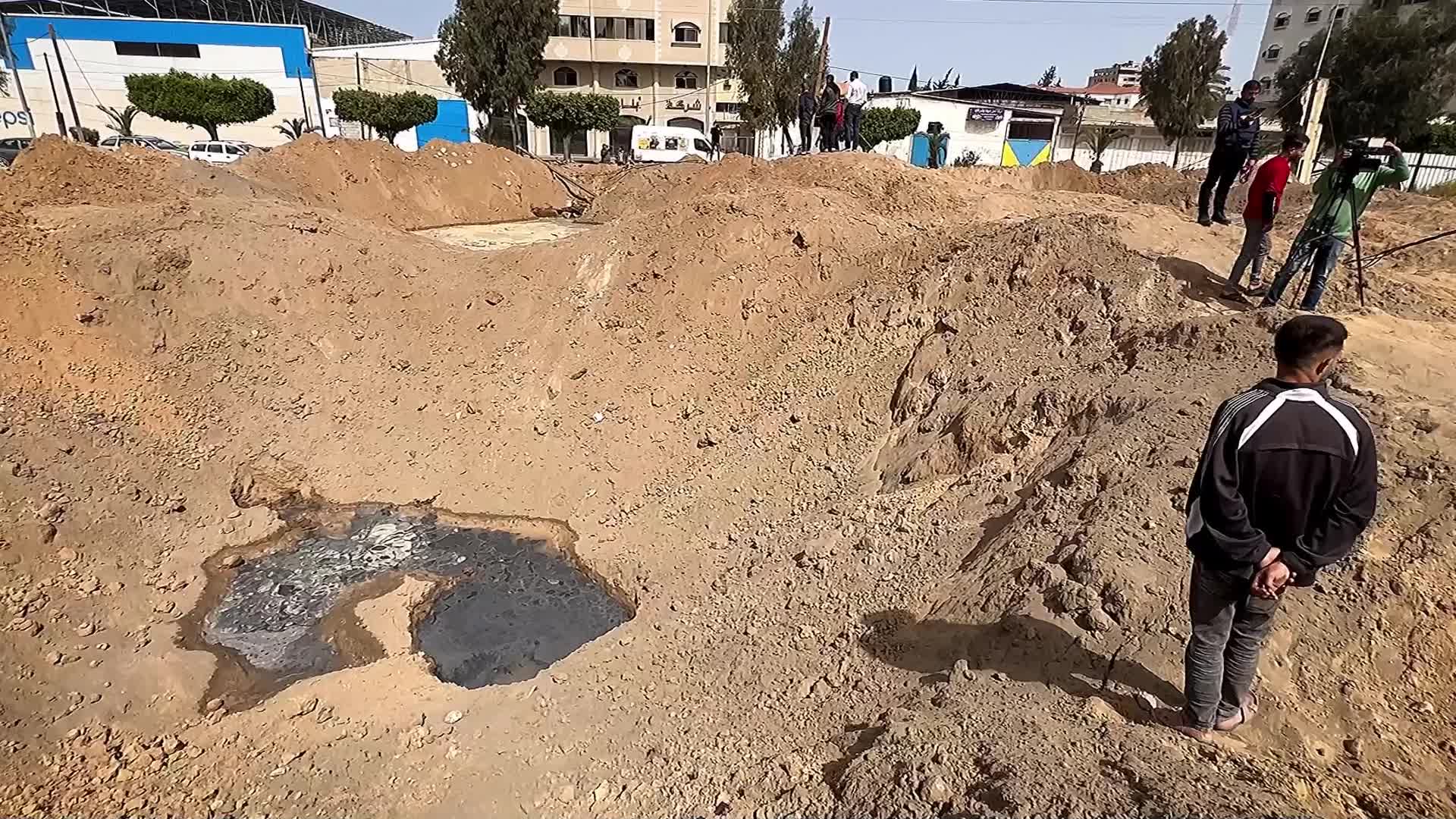 Aftermath of Israeli Air Strike In Gaza, Palestine