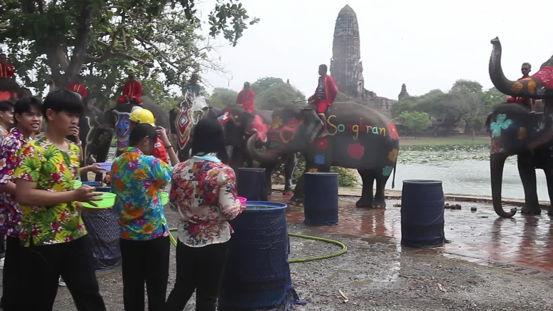 Songkran Water Festival In Bangkok, Thailand