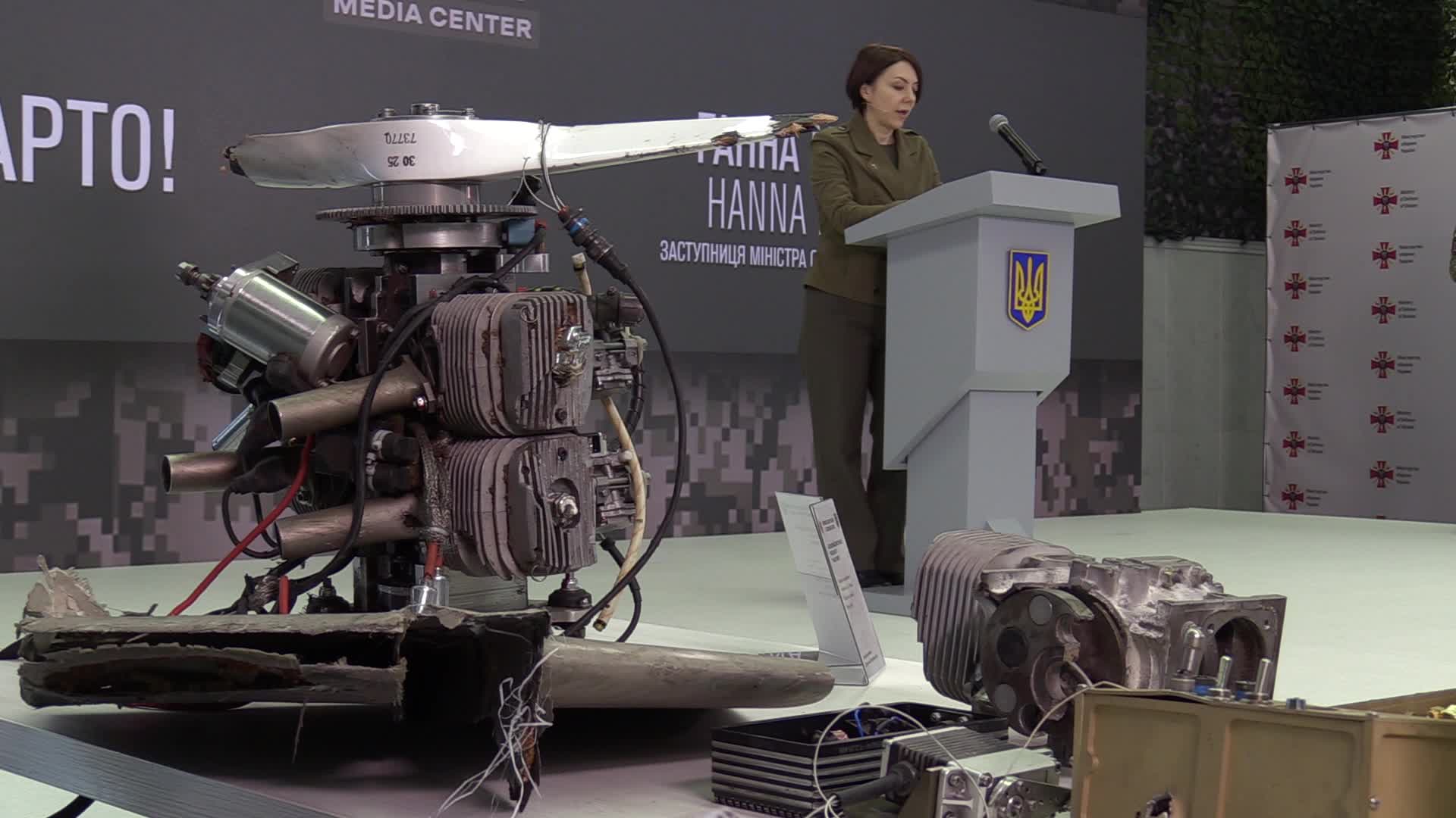 A media briefing of the Security and Defense Forces of Ukraine in Kyiv, amid Russian invasion of Ukraine.