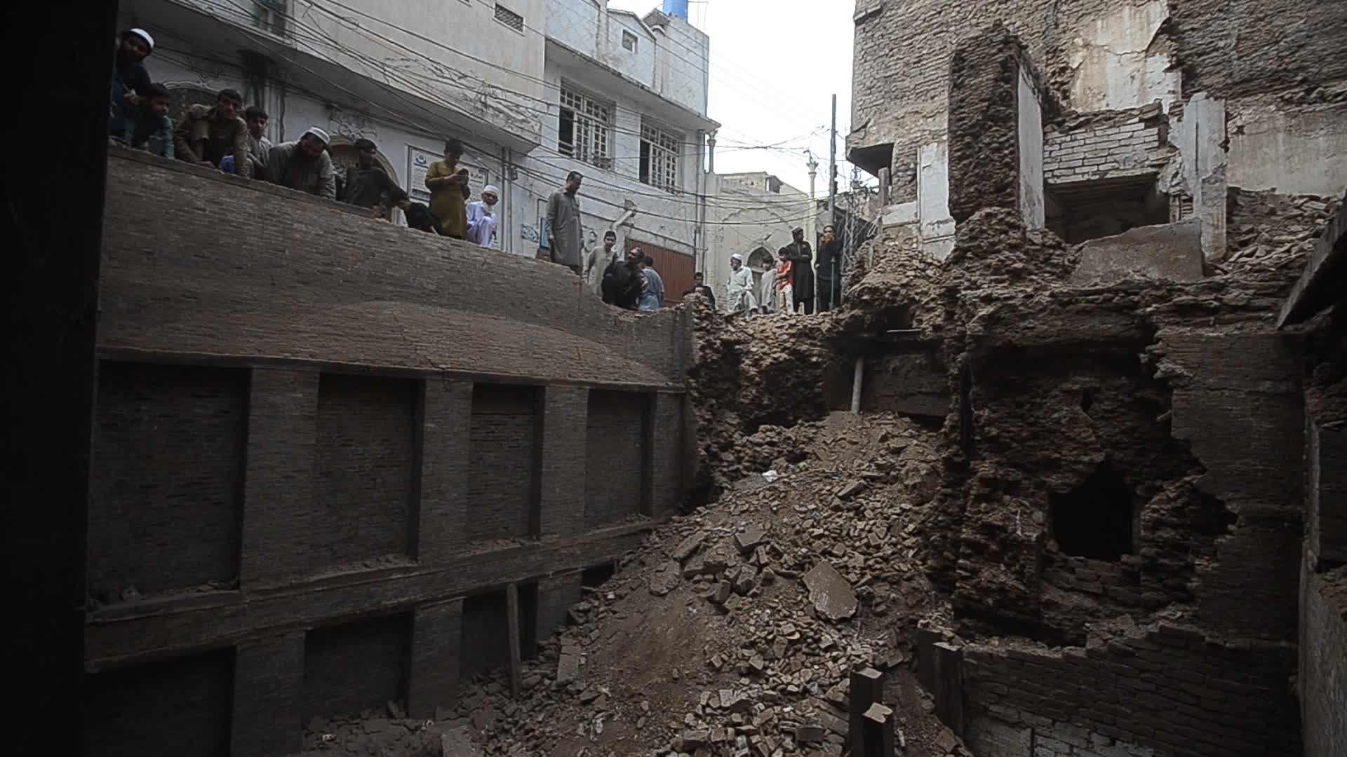 100-year-old house discovered from the rubble of a house in Peshawar