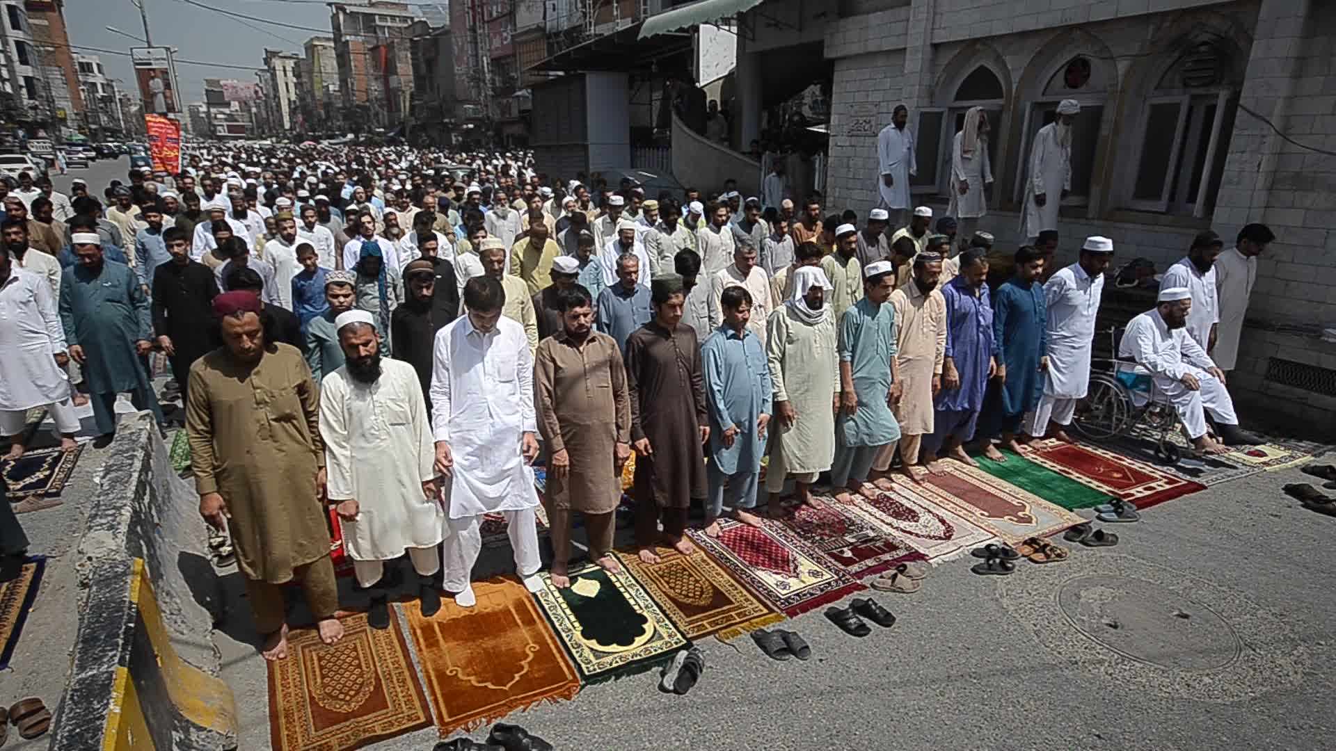 Last Friday prayers of the holy month of Ramadan in Peshawar