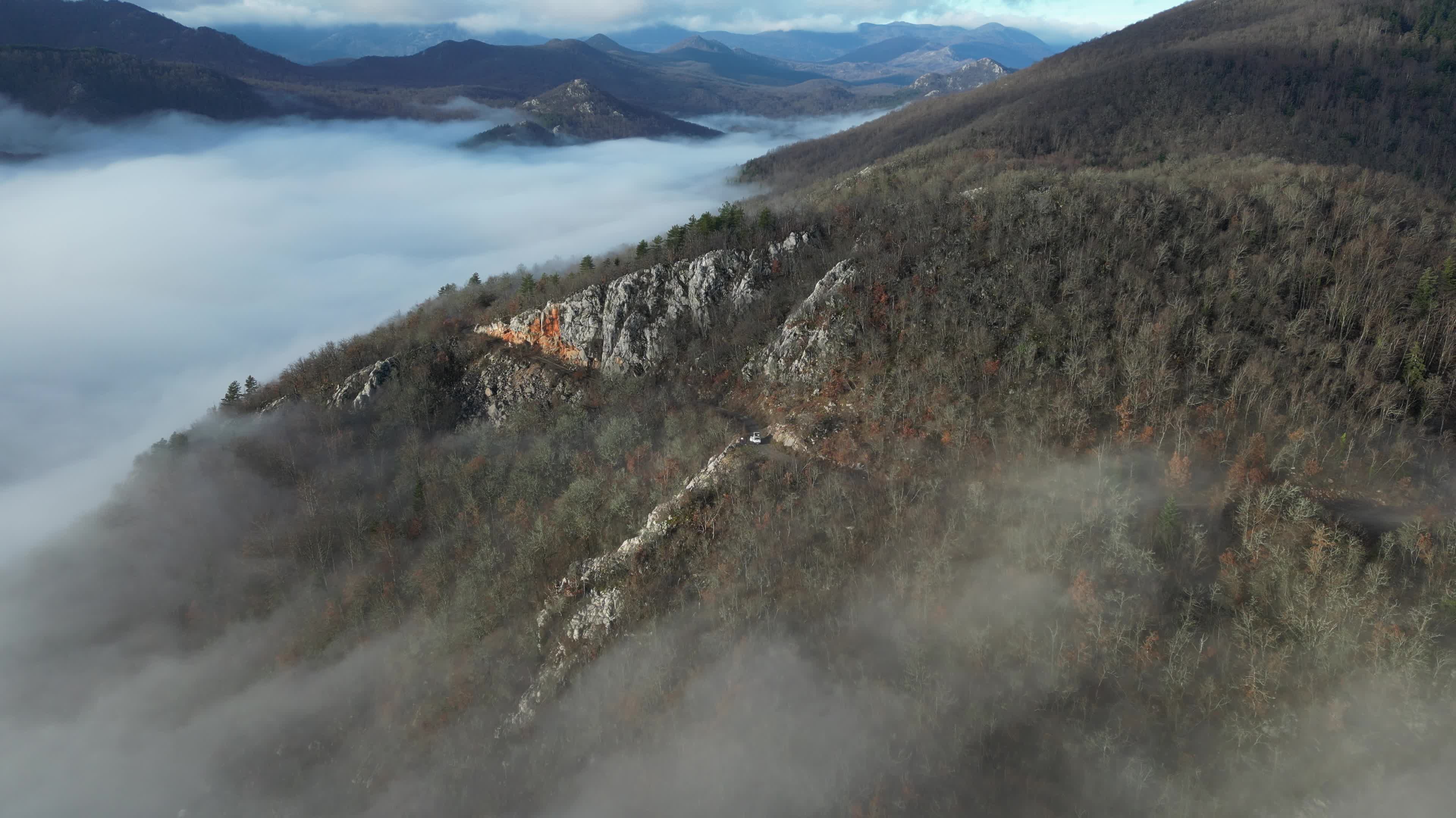 Fog on the mountains