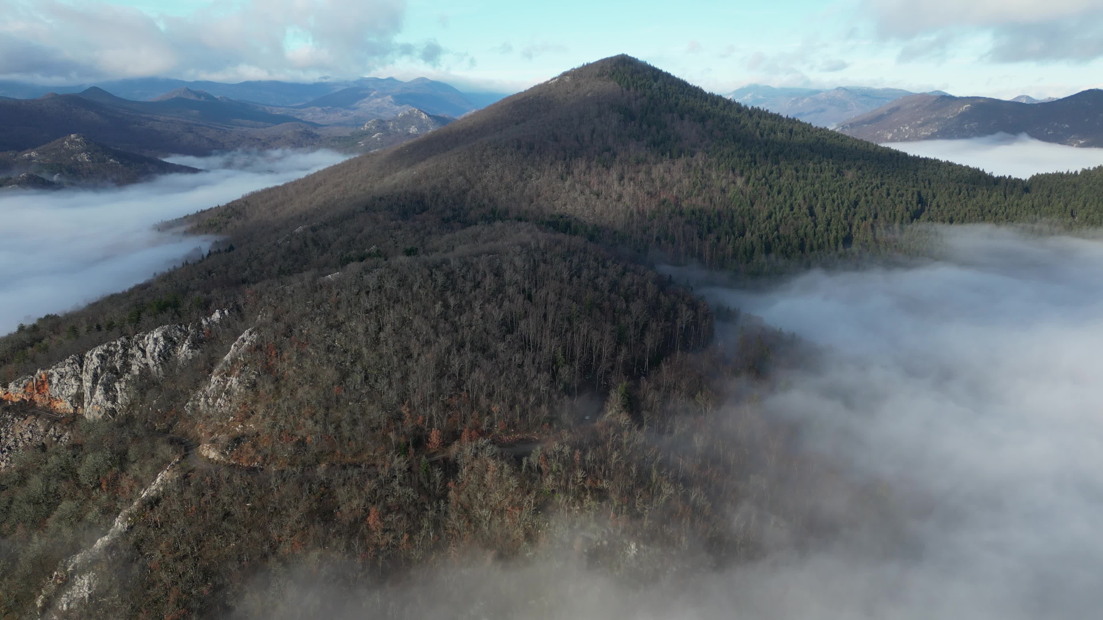 Fog on the mountains