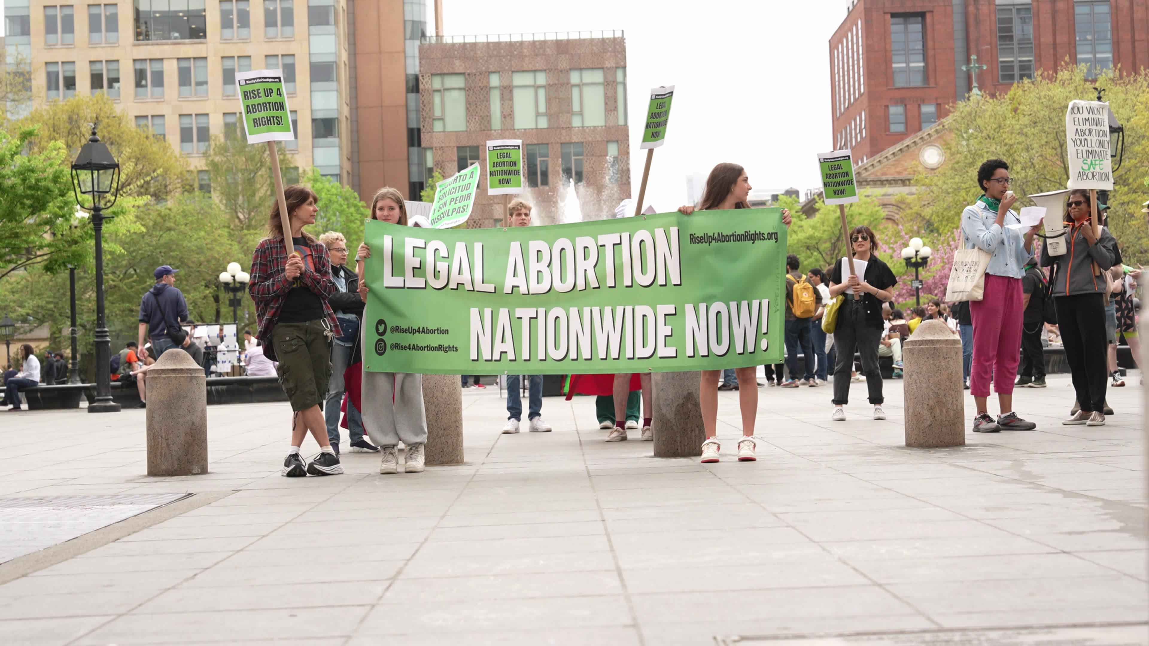 Rally For Reproductive Rights Held In New York In Response To Abortion Pill Ruling