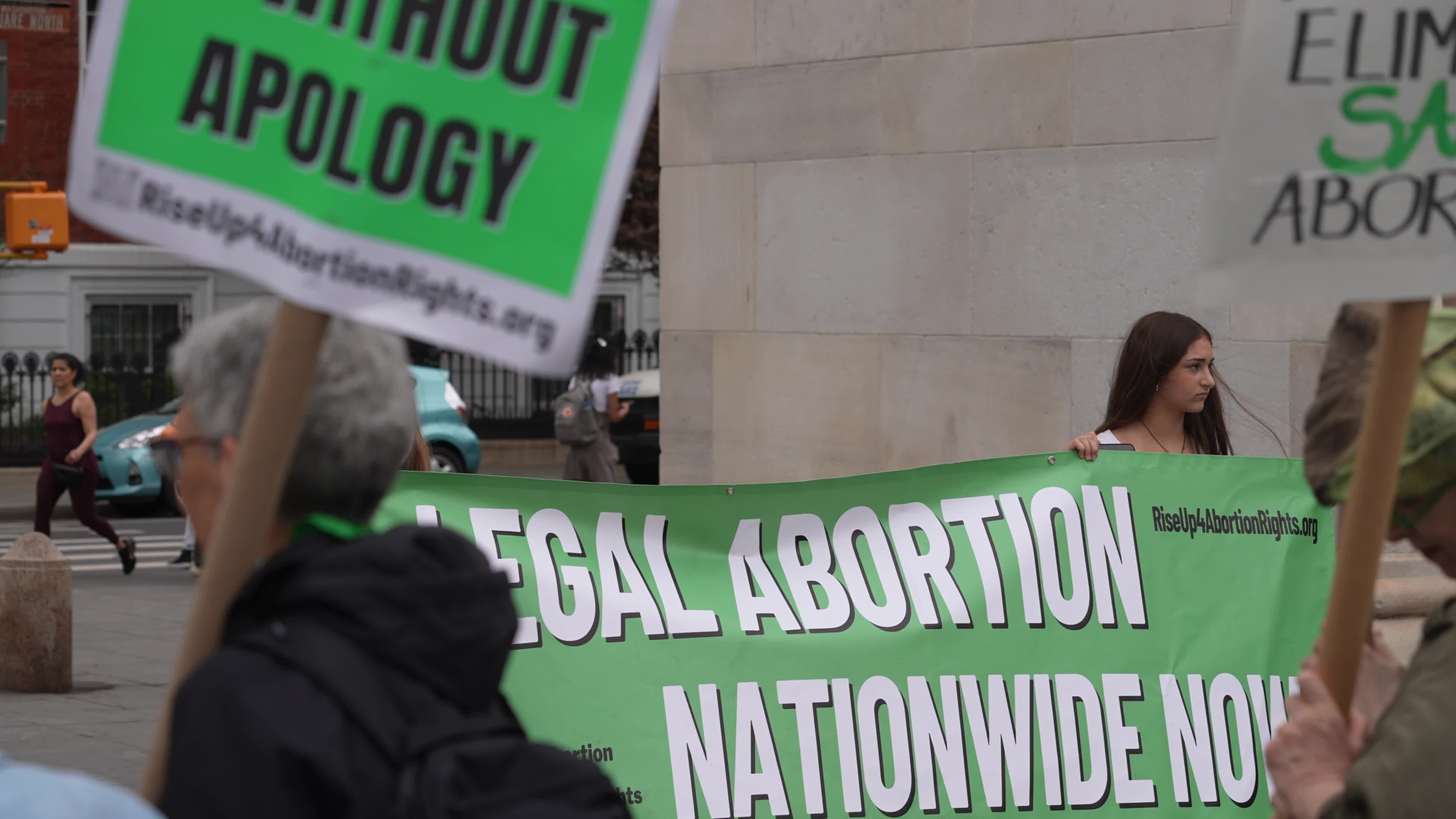 Rally For Reproductive Rights Held In New York In Response To Abortion Pill Ruling