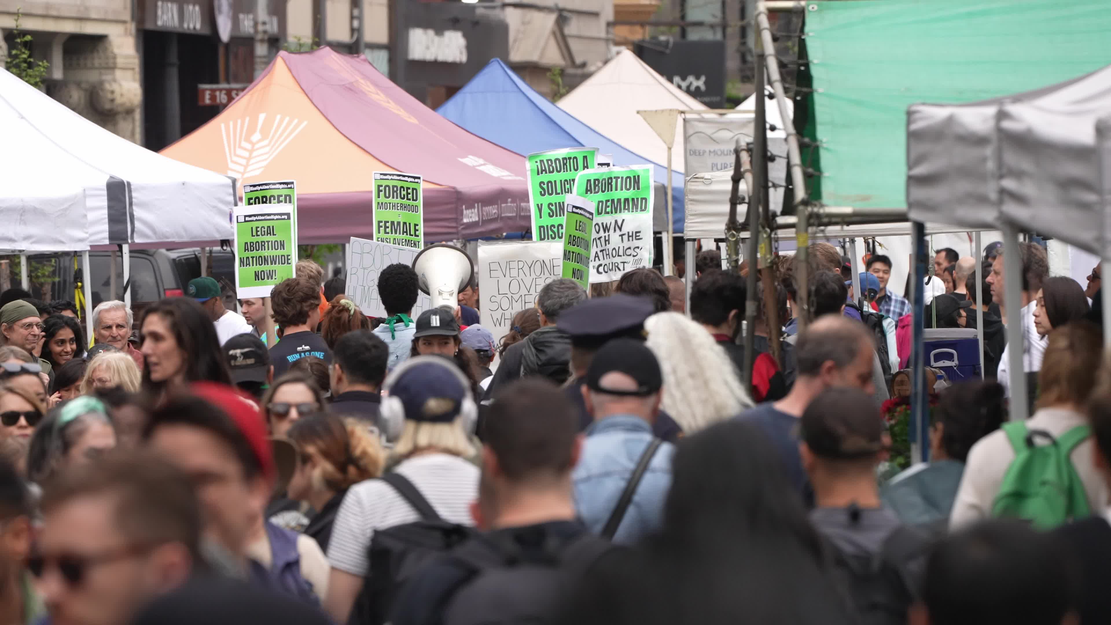 Rally For Reproductive Rights Held In New York In Response To Abortion Pill Ruling
