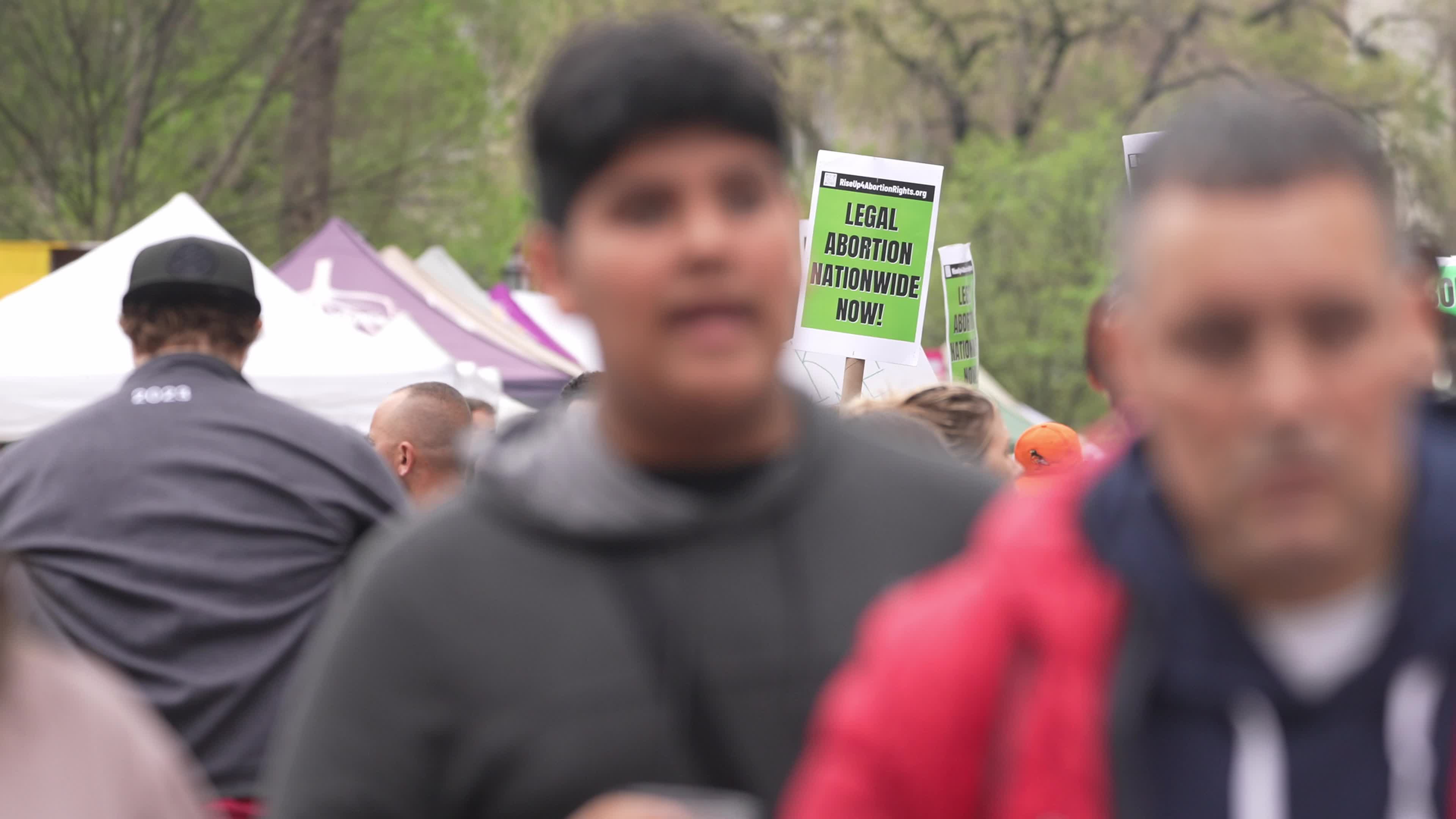 Rally For Reproductive Rights Held In New York In Response To Abortion Pill Ruling