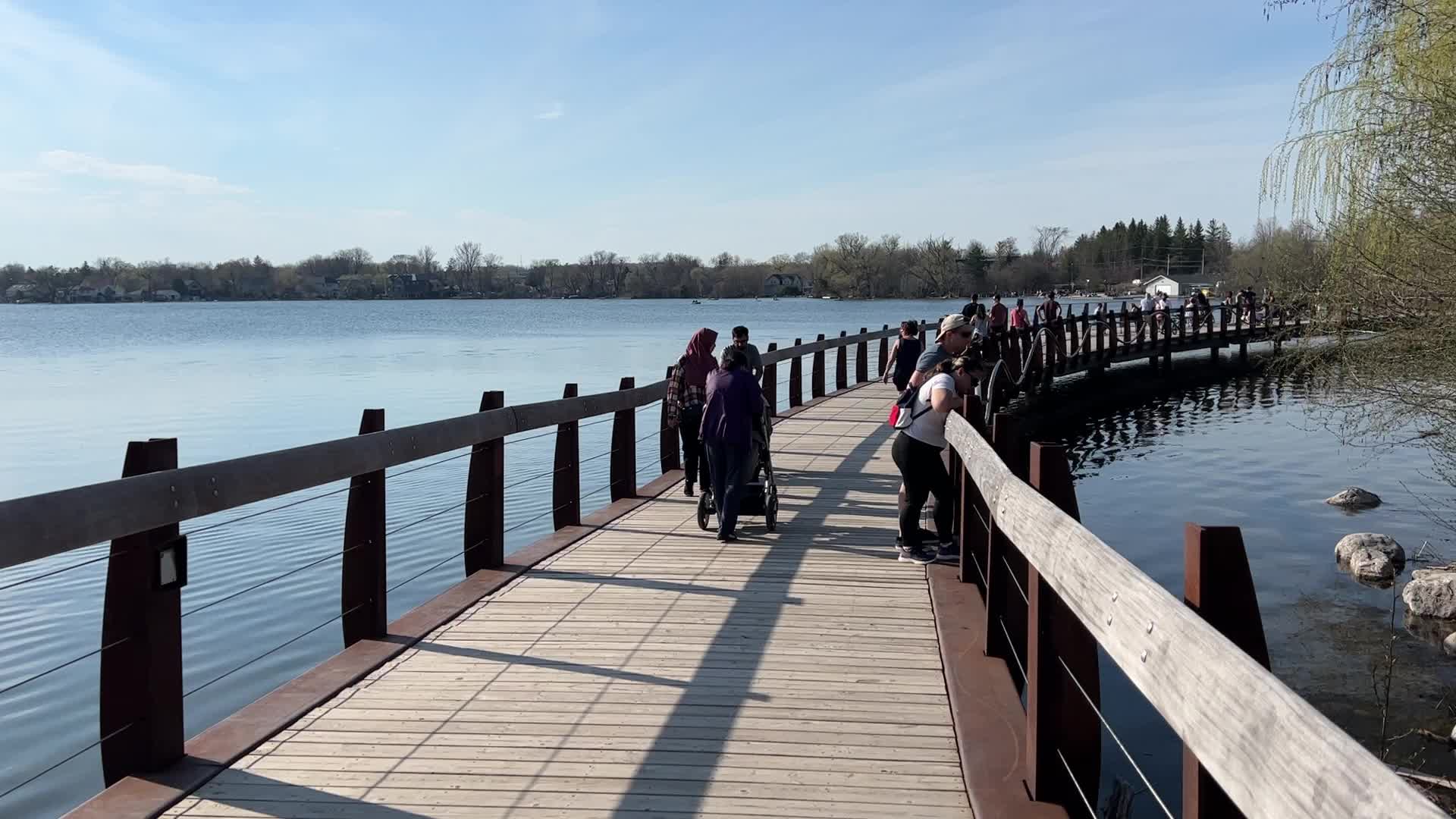 Daily life along Lake Wilcox