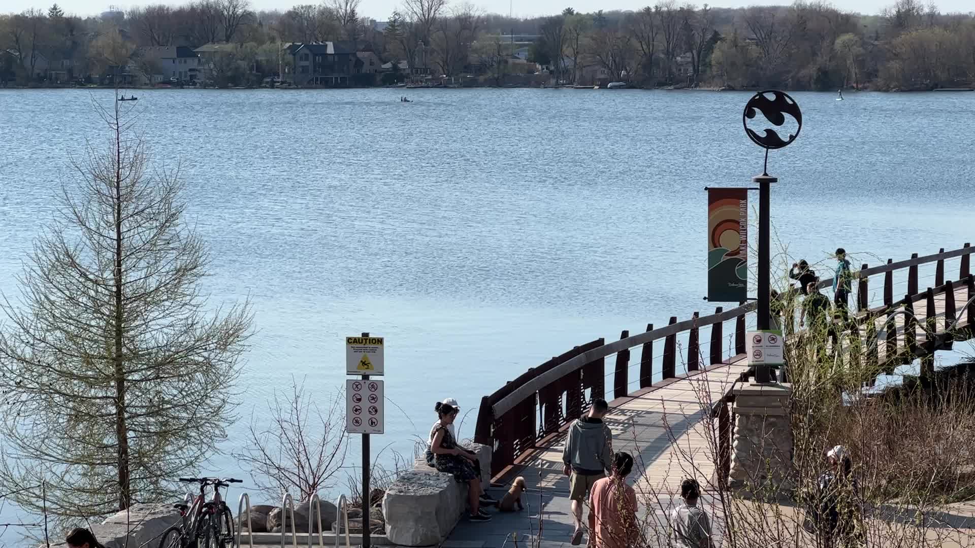 Daily life along Lake Wilcox