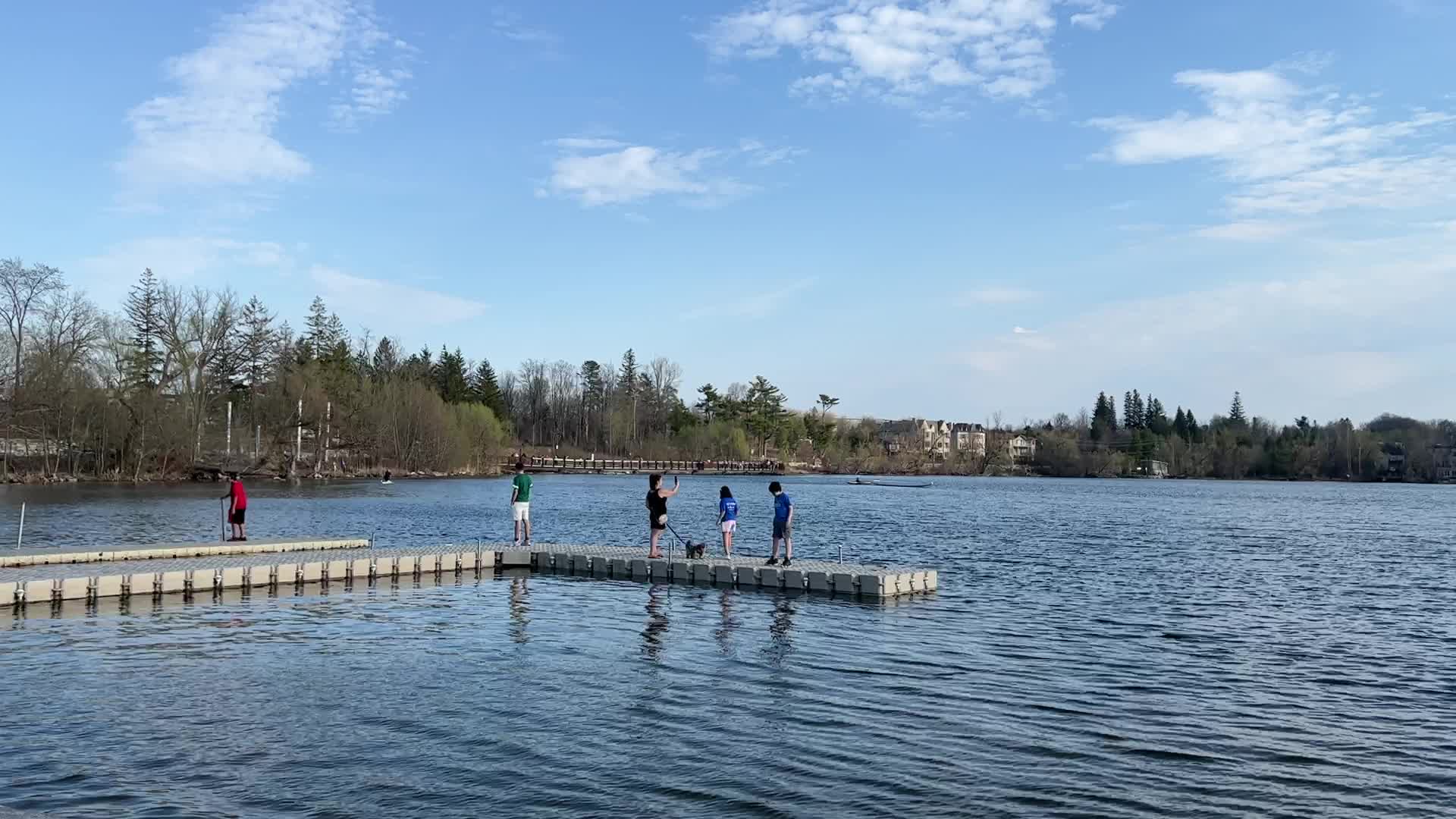 Daily life along Lake Wilcox